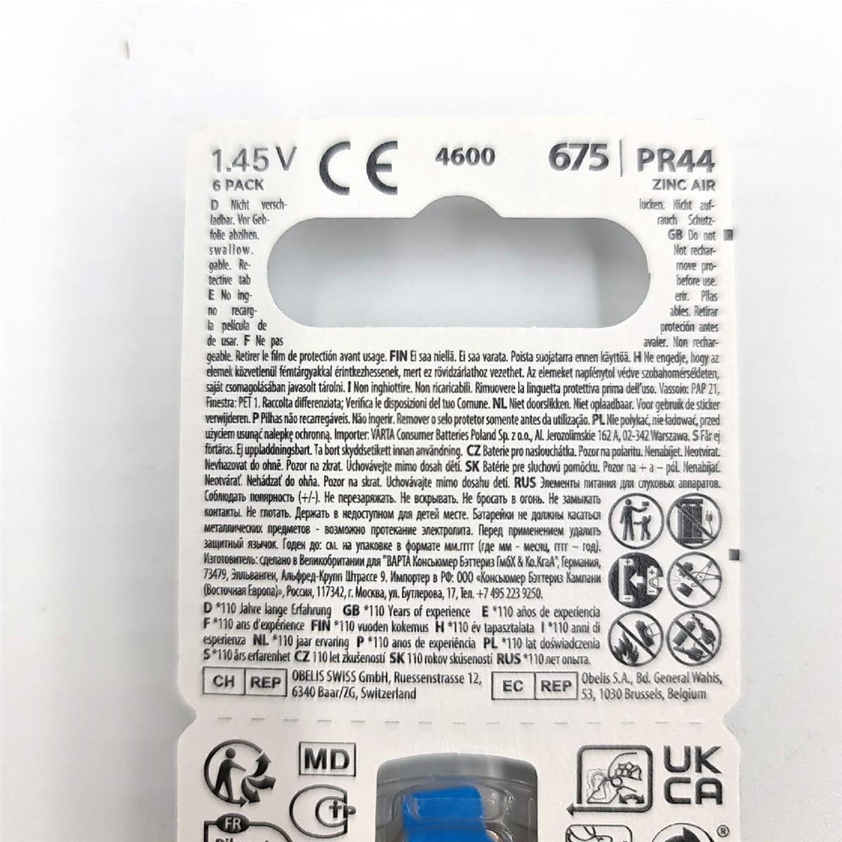 Rayovac Horgeratebatterien Batterien Knopfzellen 60 Stück Groesse