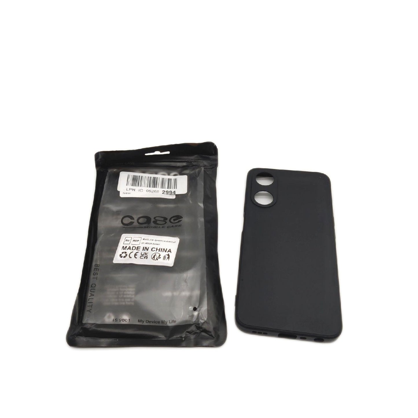 OPPO A78 5G Hülle Silikon TPU Flexibel Dünn Handy Schutzhülle qullOO Smartphone Tasche Schwarz