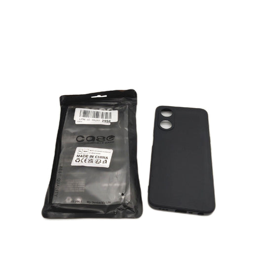 OPPO A78 5G Hülle Silikon TPU Flexibel Dünn Handy Schutzhülle qullOO Smartphone Tasche Schwarz