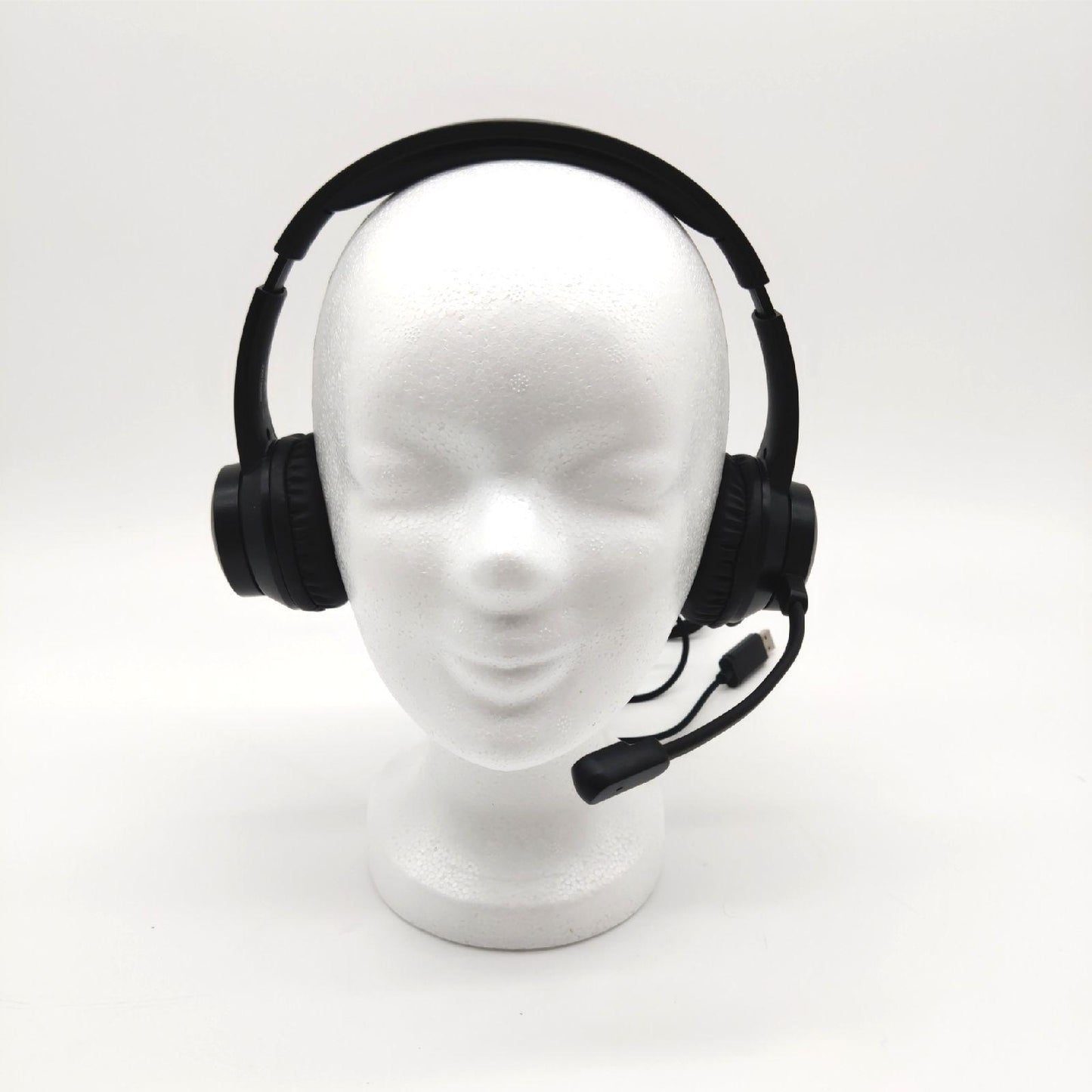 Trust Roha On-Ear USB Headset mit Mikrofon, Kopfhörer für PC/Laptop mit Mikro, 1.8 m Kabel, Weichen Ohrpolstern, für Office, Chat, Business, Skype, Teams, Videokonferenz, Zoom - Schwarz
