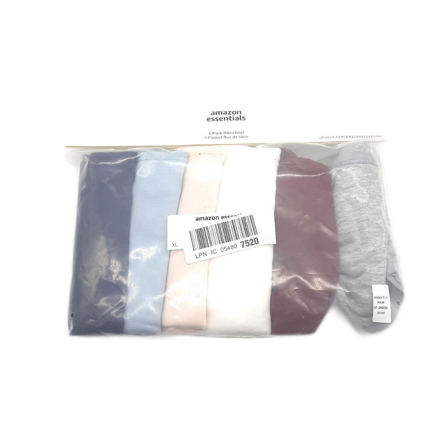 Amazon Essentials Bikinihose Damen Schwimmbekleidung 44 Übergröße 6er Pack Kühle Farben