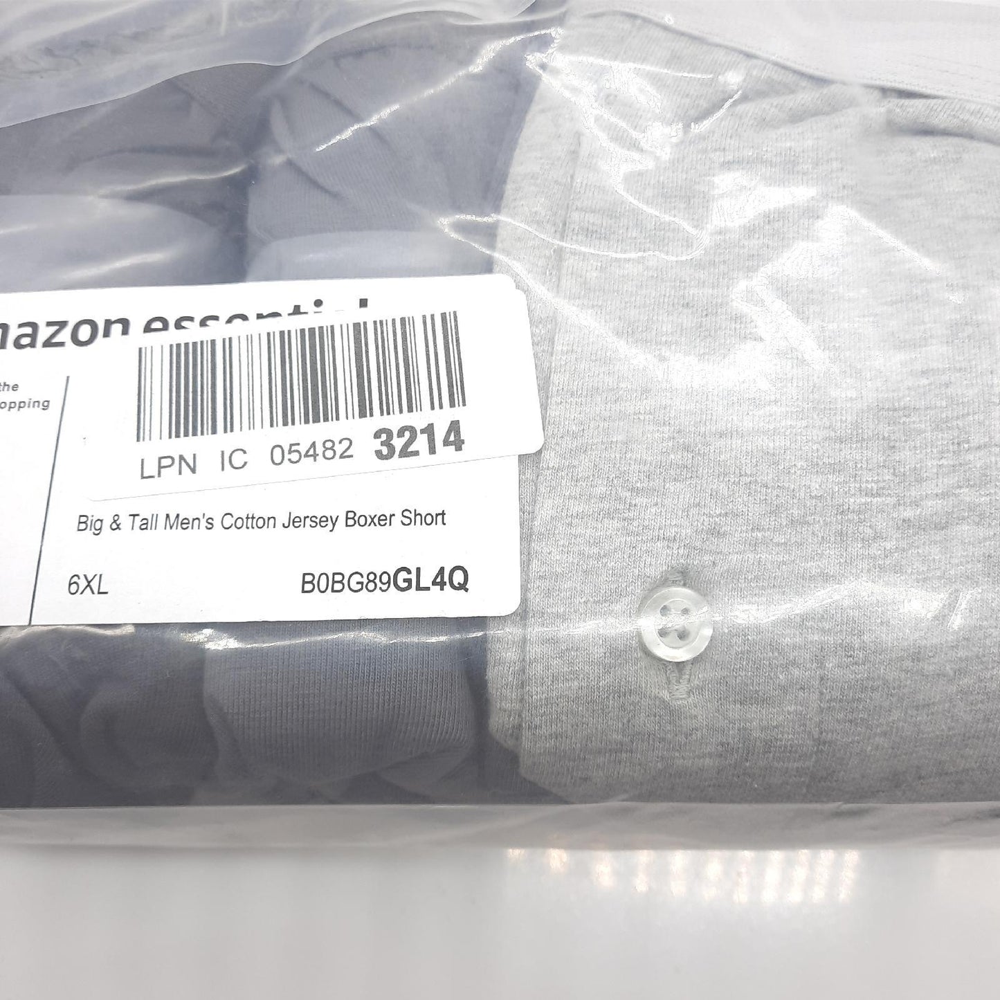 Amazon Essentials Herren Boxershorts Unterwäsche Große Größen 6XL Baumwolle Komfort 5er