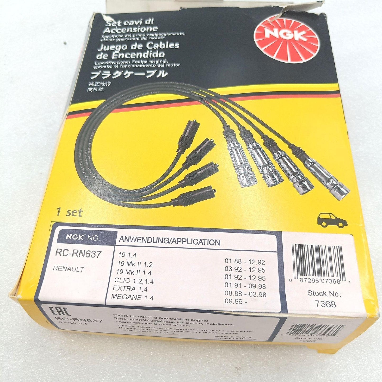 NGK Zündleitung Auto Ersatzteile RC RN637 passend Motor Zündung Reparatur