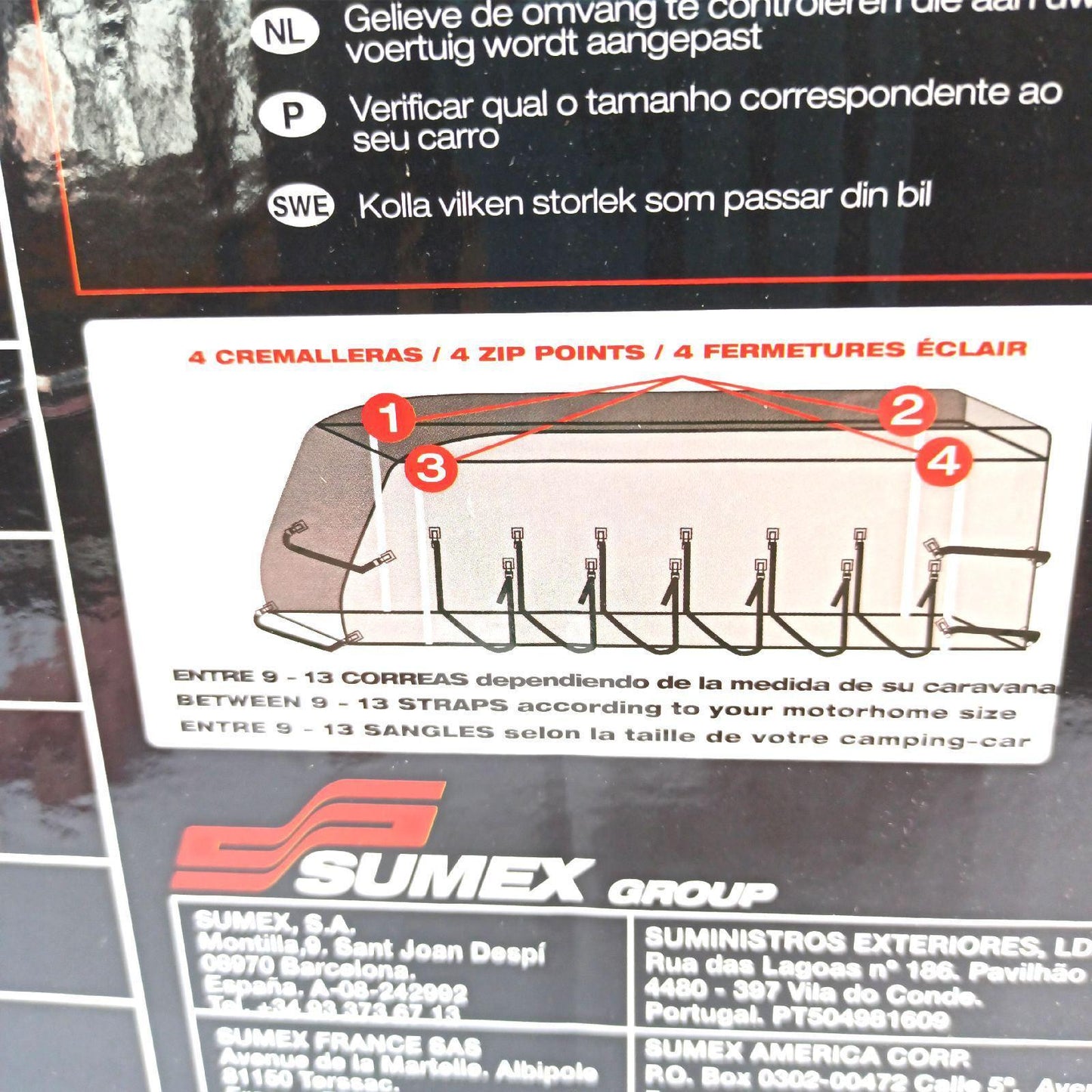 SUMEX Wohnmobilabdeckung/-vollgarage, atmungsaktiv, wasserabweisend, 6,5-7 m