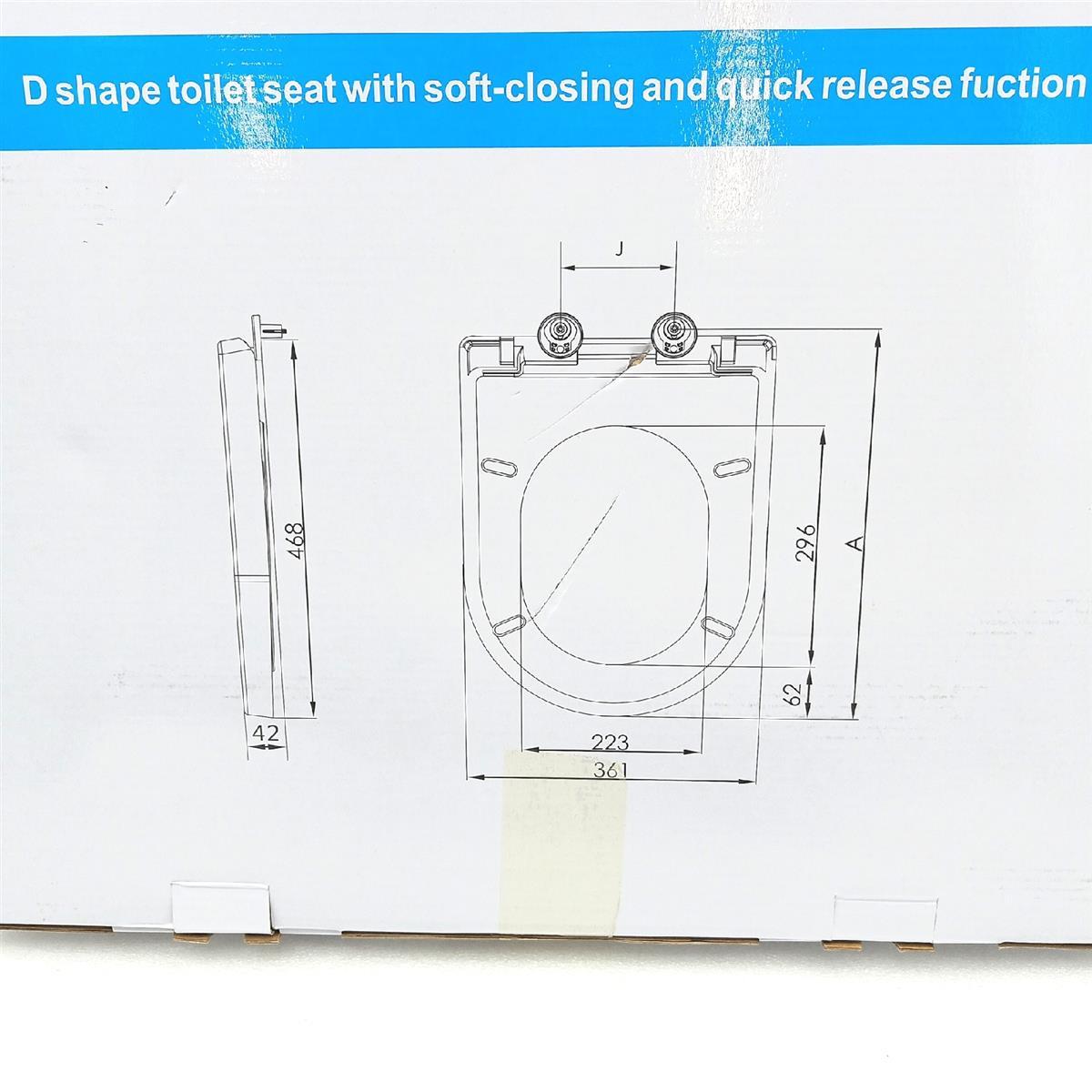 Ibergrif Toilettensitz Sanitärbedarf M41001 Universal D Form Komfort und Hygiene für