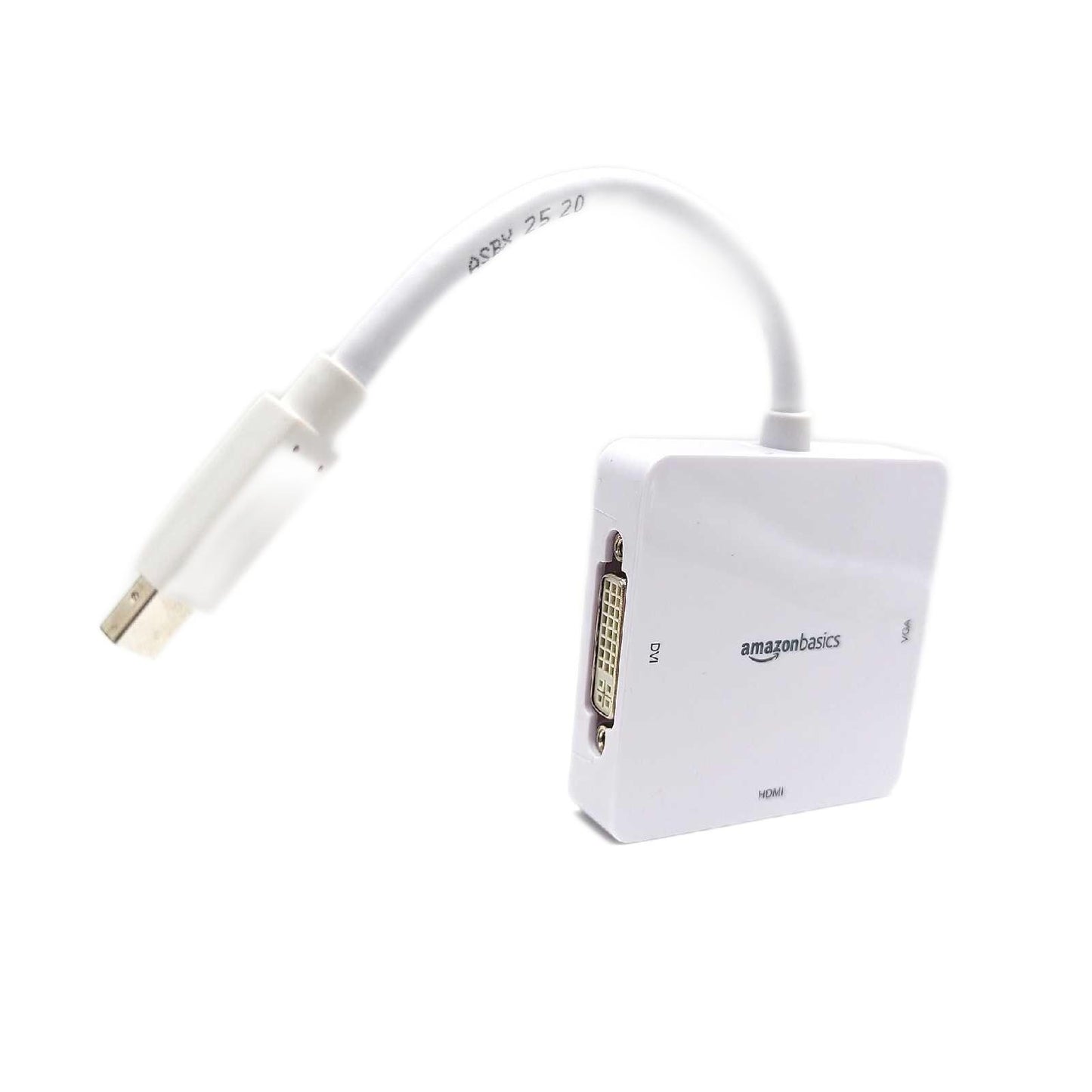 Amazon Basics Mini Displayport auf HDMI/DVI/VGA Adapter - Weiß
