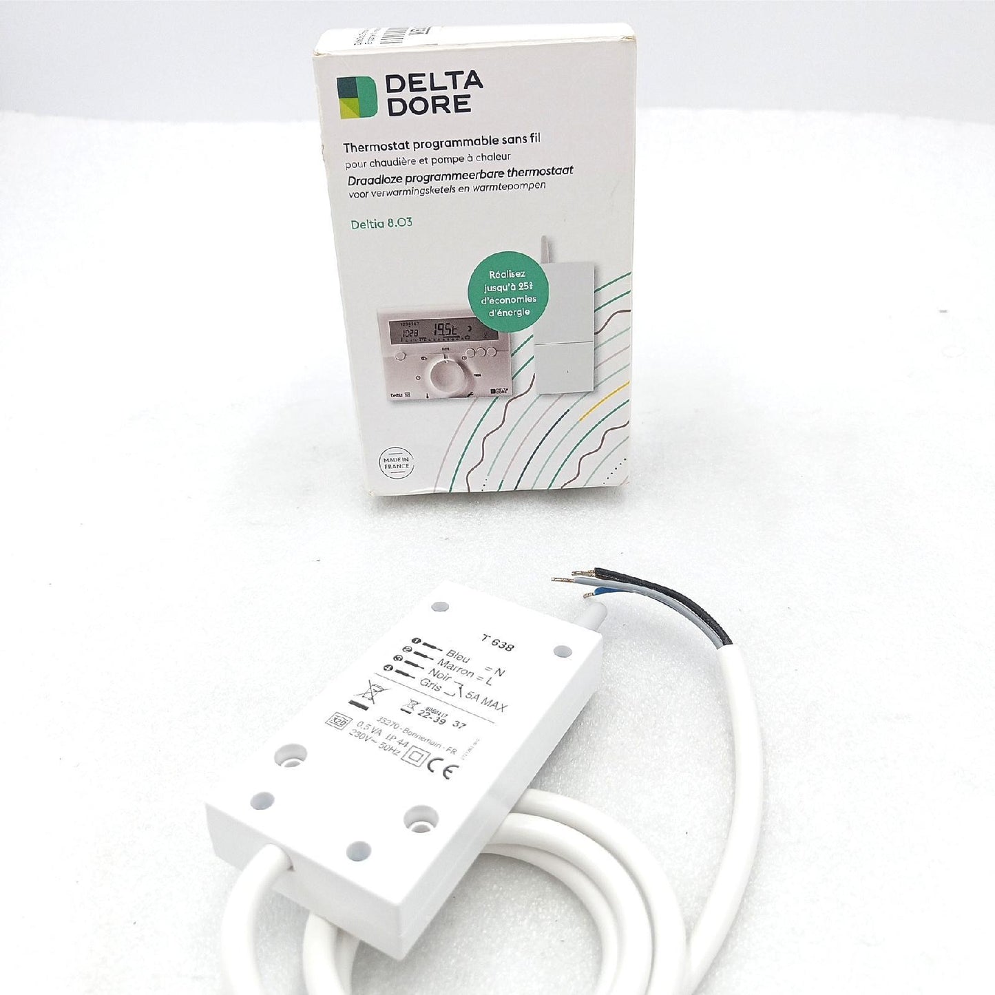 Delta Dore Funkthermostat Haustechnik DEL6050417 programmierbar Temperaturregelung