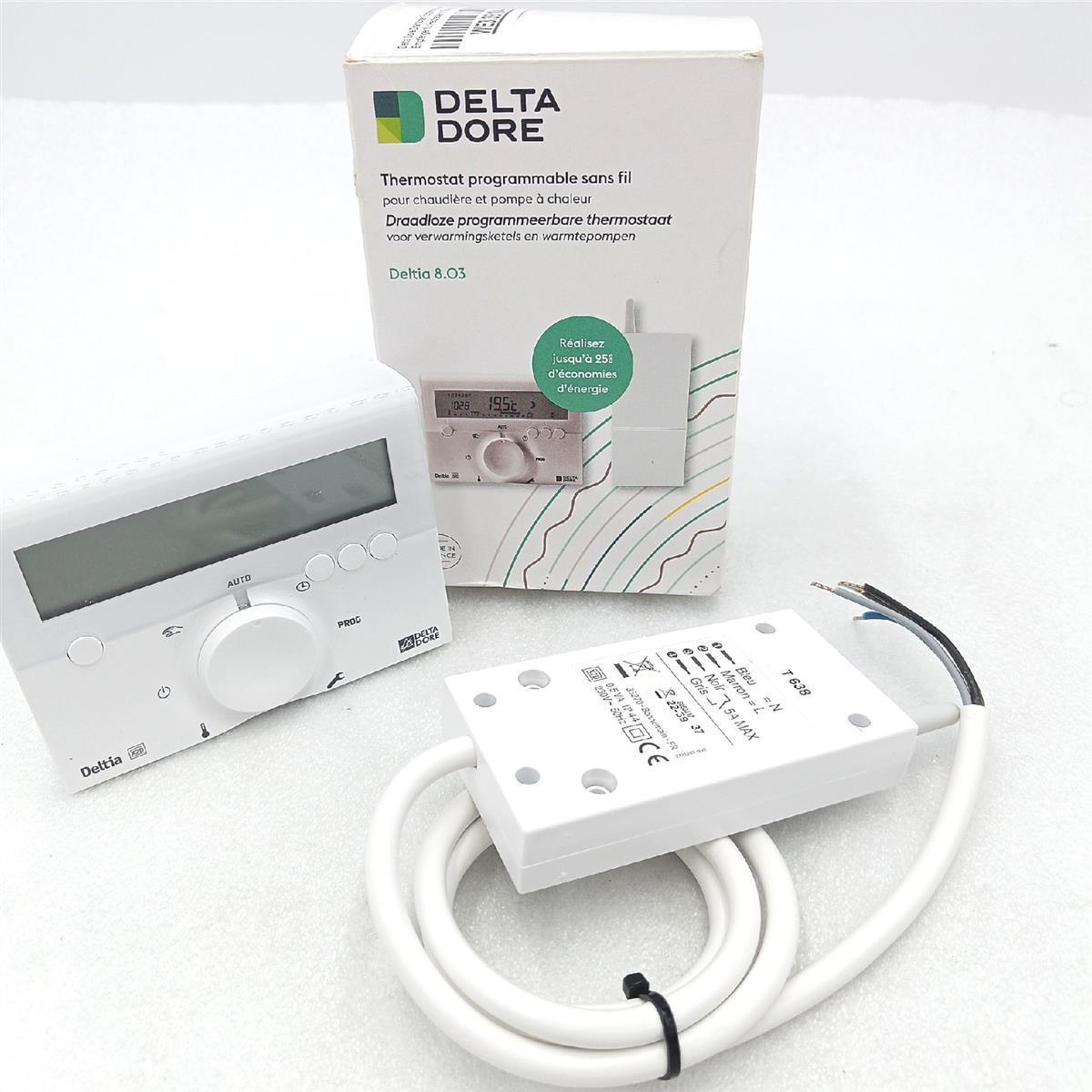 Delta Dore Funkthermostat Haustechnik DEL6050417 programmierbar Temperaturregelung