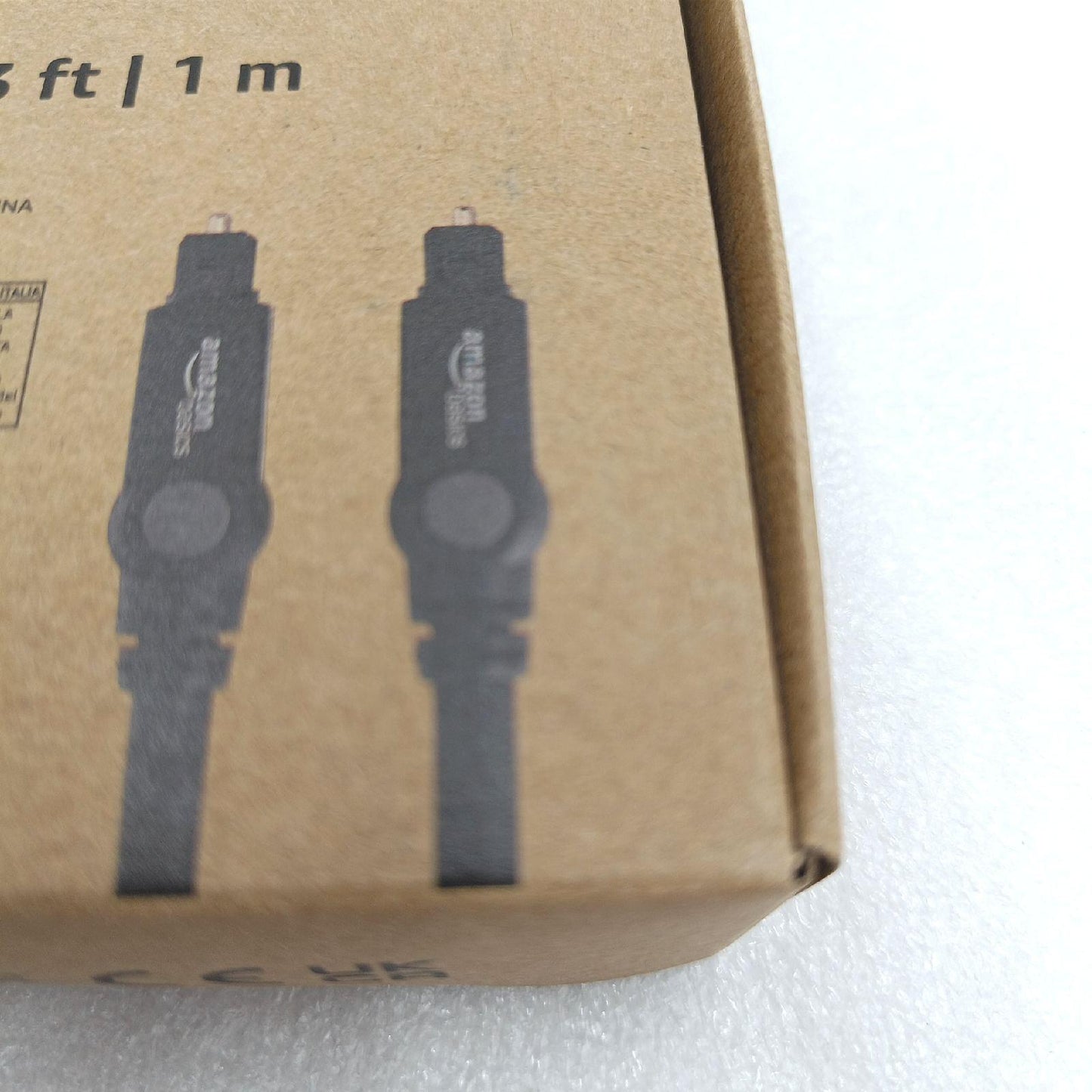 Amazon Basics Toslink Kabel Audio Zubehör Fernseher Digital hochwertig robust schwarz 1 m