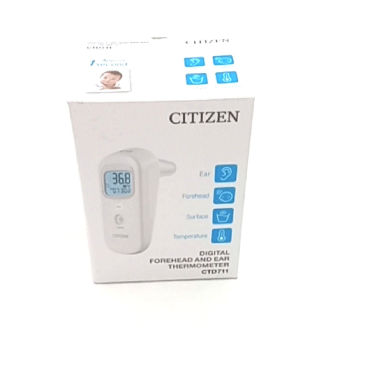 Citizen CTD711 Fieberthermometer Baby: Stirn- & Ohrthermometer Kontaktlos