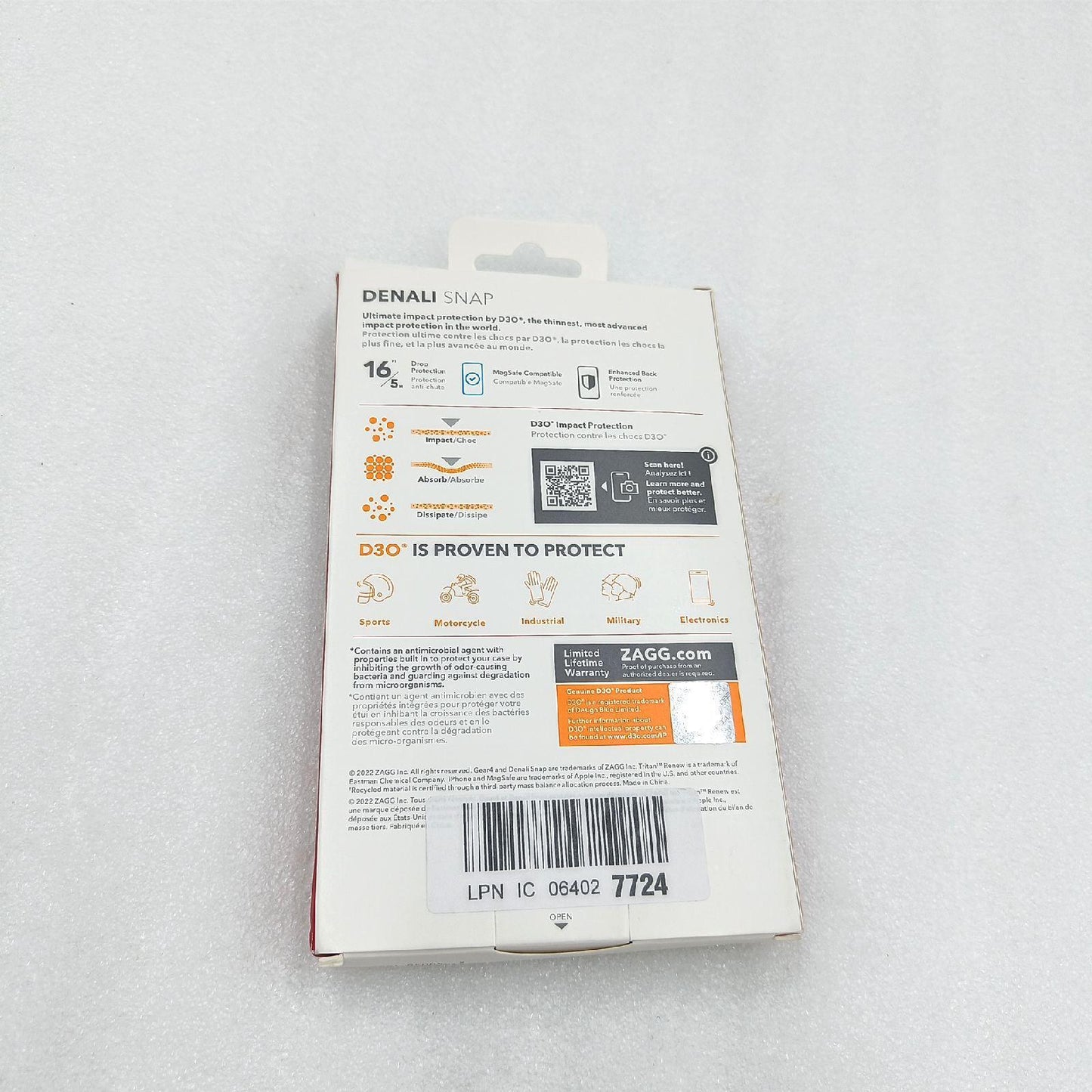 Gear4 iPhone Hülle Handy Zubehör Denali Snap D30 Fallschutz bis 5 Meter Robust