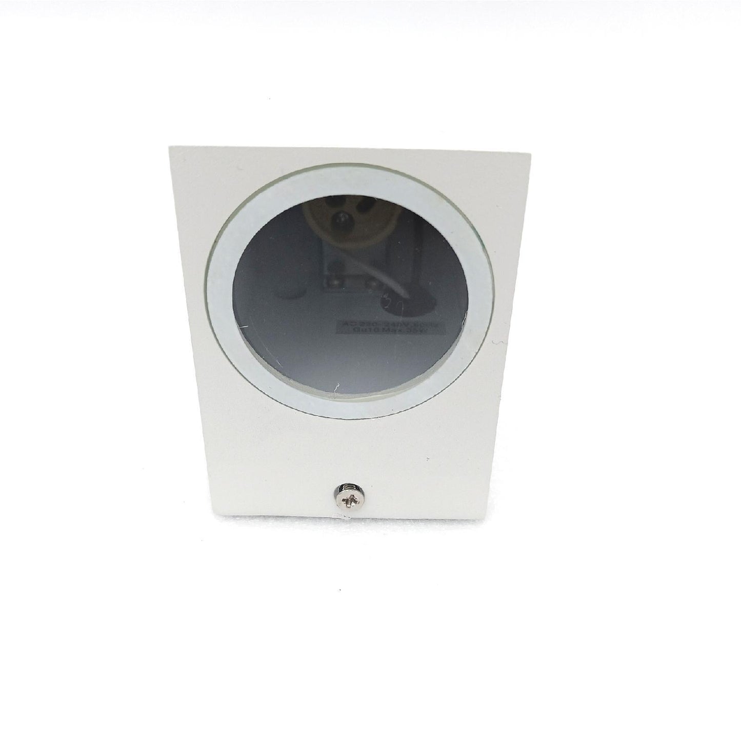 Lampenfassung Wall Light Leuchte Beleuchtung quadratisch Aluminium weiß modern elegant für Lampen