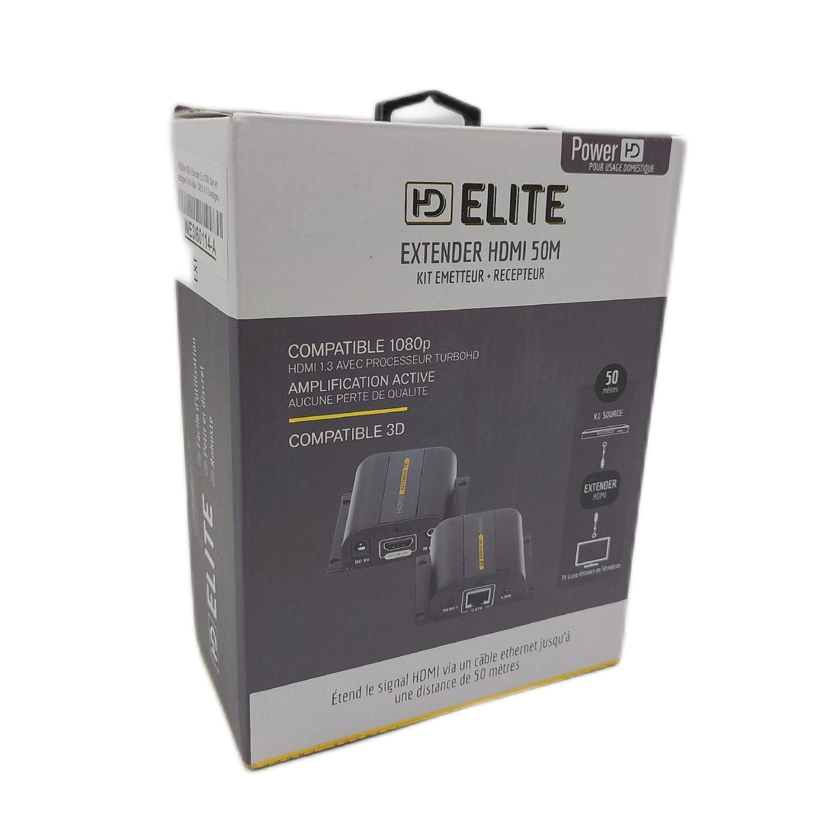 HDElite - HDMI Extender Eco 50M über ein einfaches RJ45-Kabel - 1080p