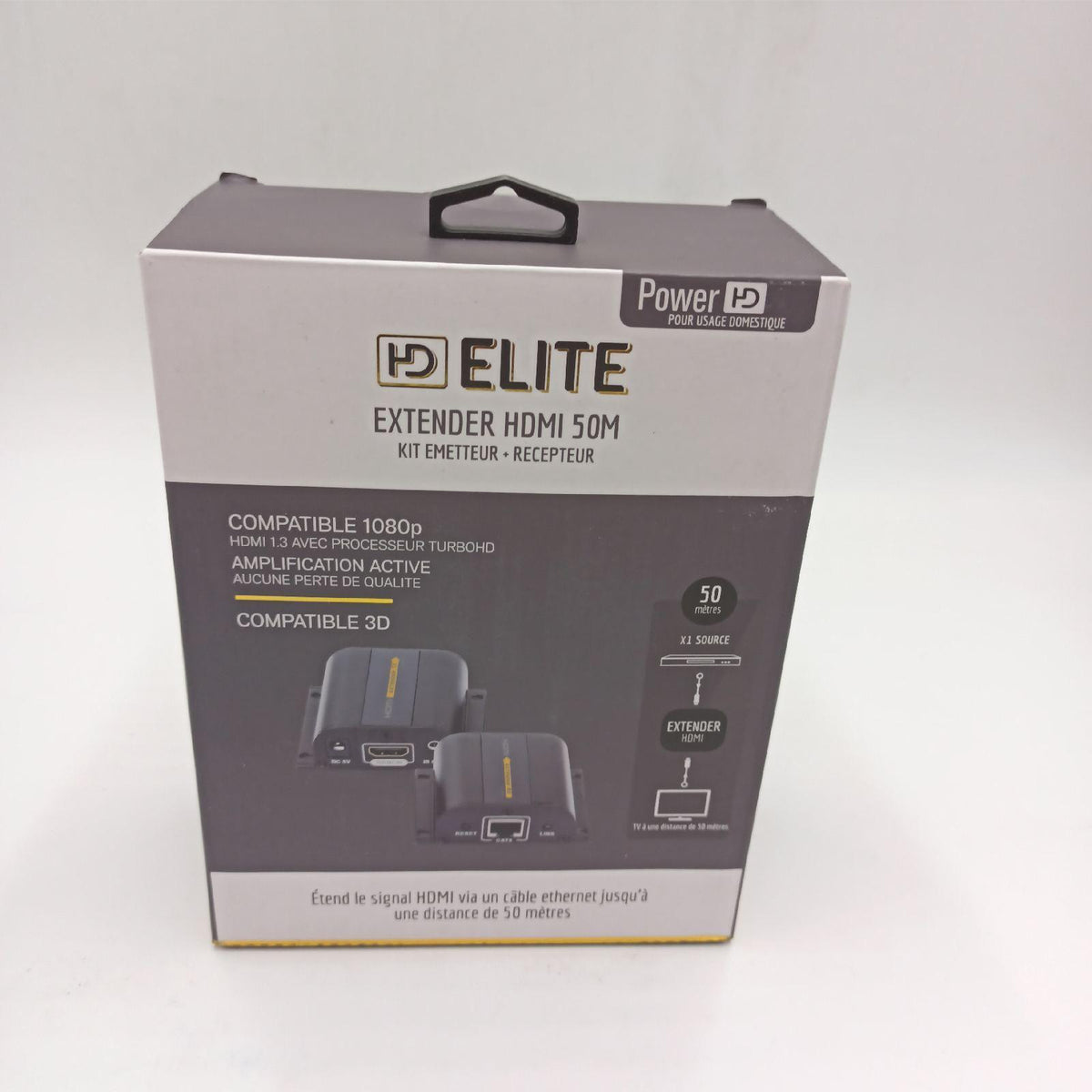 HDElite - HDMI Extender Eco 50M über ein einfaches RJ45-Kabel - 1080p