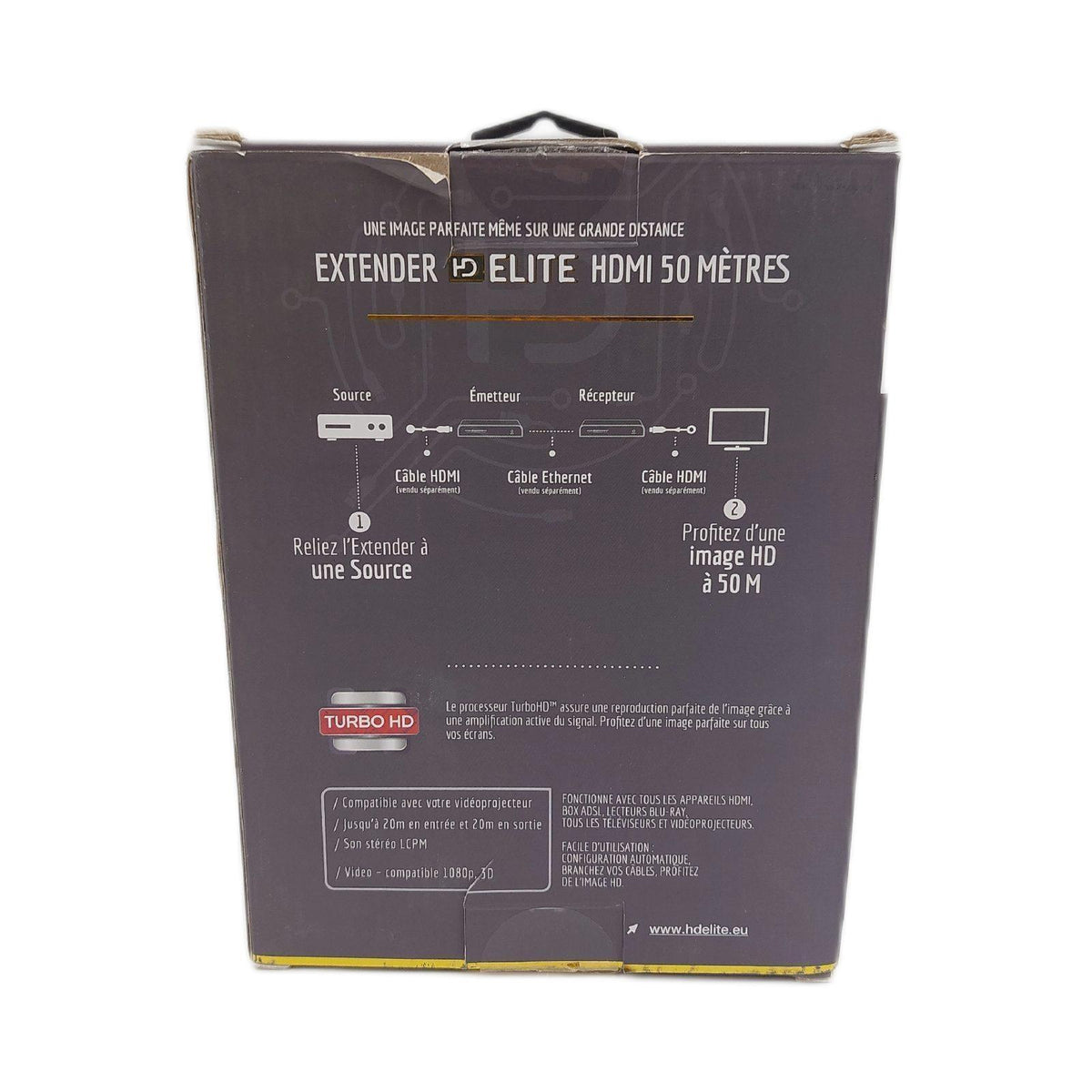 HDElite - HDMI Extender Eco 50M über ein einfaches RJ45-Kabel - 1080p