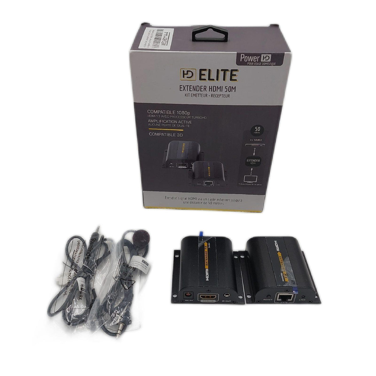 HDElite - HDMI Extender Eco 50M über ein einfaches RJ45-Kabel - 1080p