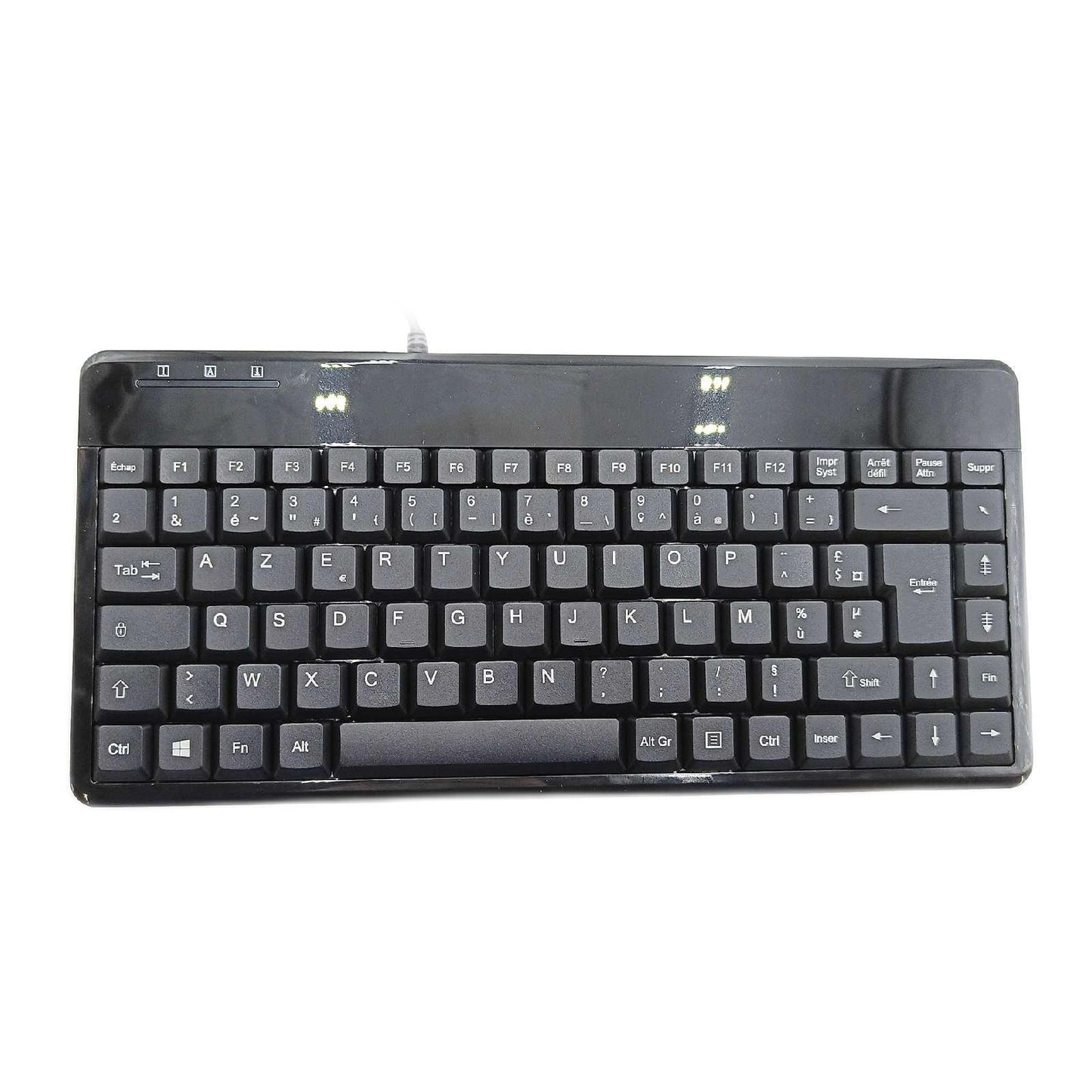 Perixx Mini Tastatur Computer Zubehör PERIBOARD 409U Kabel USB Schwarz AZERT