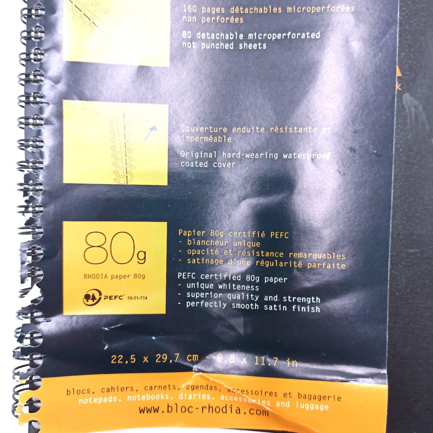 Rhodia Spiralheft Notizblock Schreibwaren 193009C Kariert DIN A4