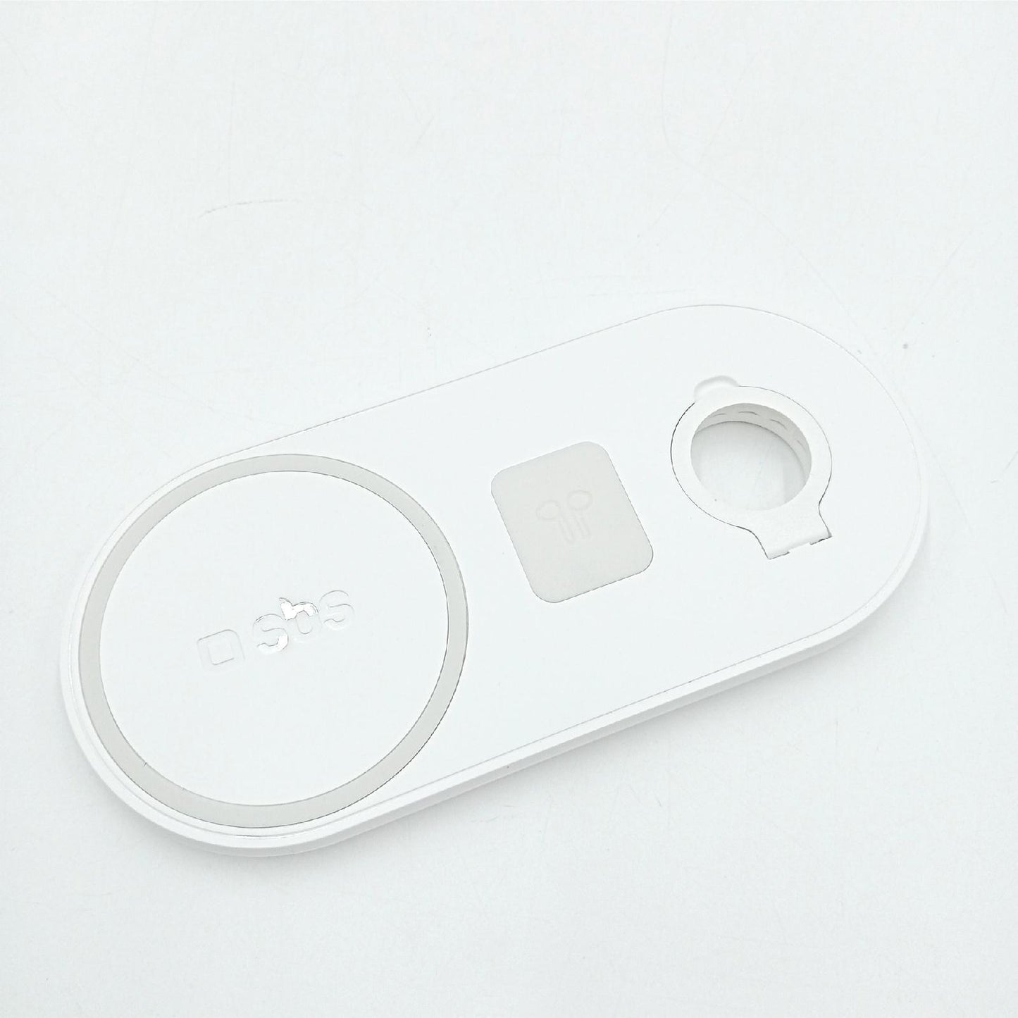SBS 10W Wireless Multi-Tisch-Ladegerät, Ladestation für Qi-Handys, Smartphones, iPhone/Samsung/Xiaomi/Oppo/Huawei, AirPods/Airpods Pro und Apple Watch