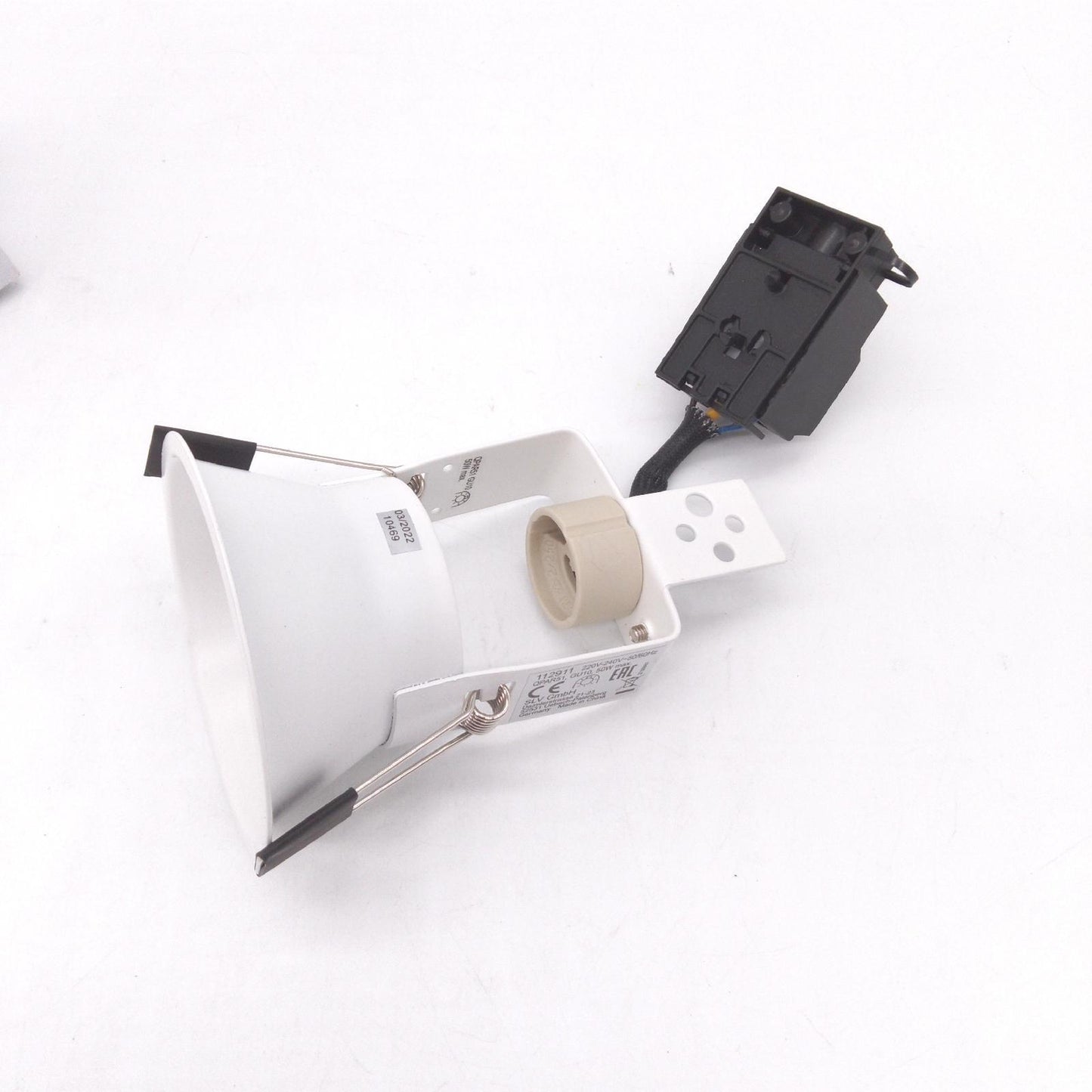 SLV Einbaustrahler LED Lampen Decke rund GU10 weiß energiesparend dimmbar für Wohnzimmer