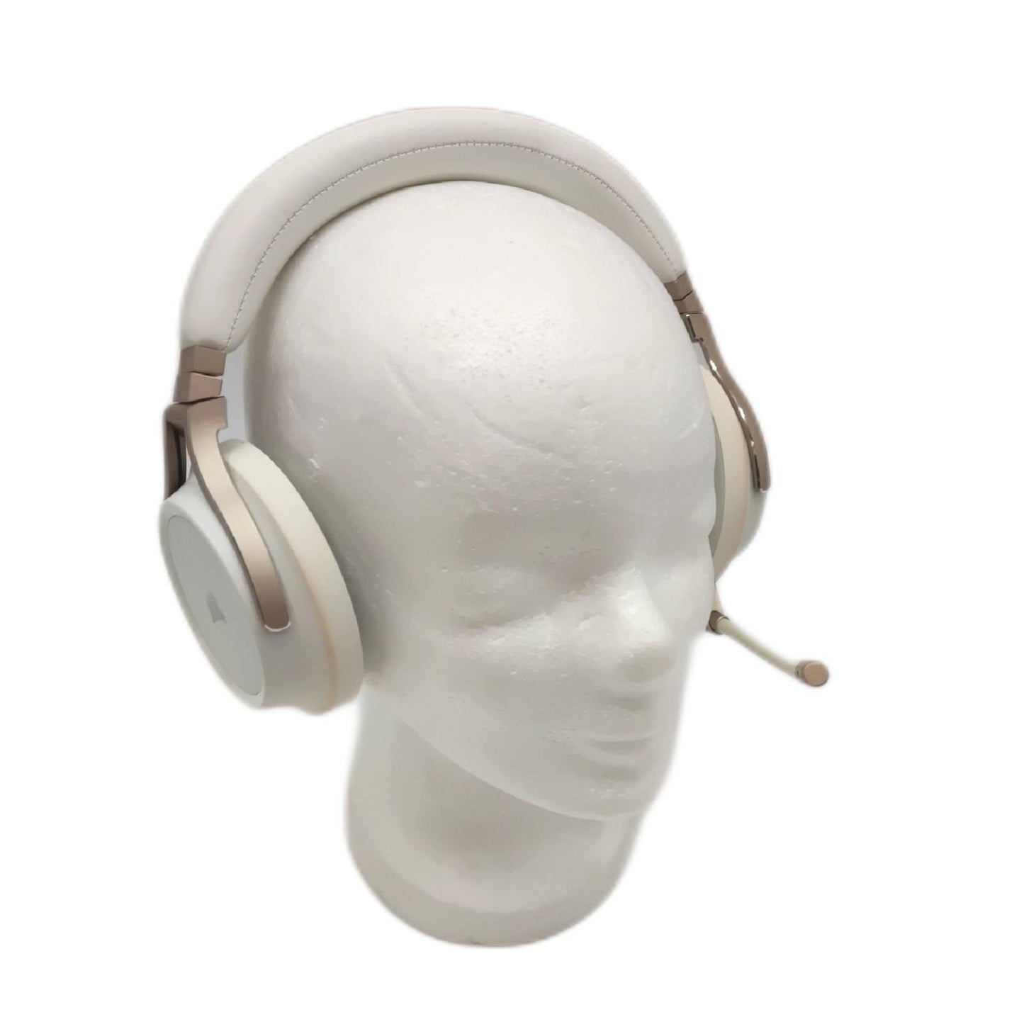 Corsair Virtuoso RGB Wireless HiFi Gaming Headset Perlmutt ohne Ohrpolster leichte Gebrauch