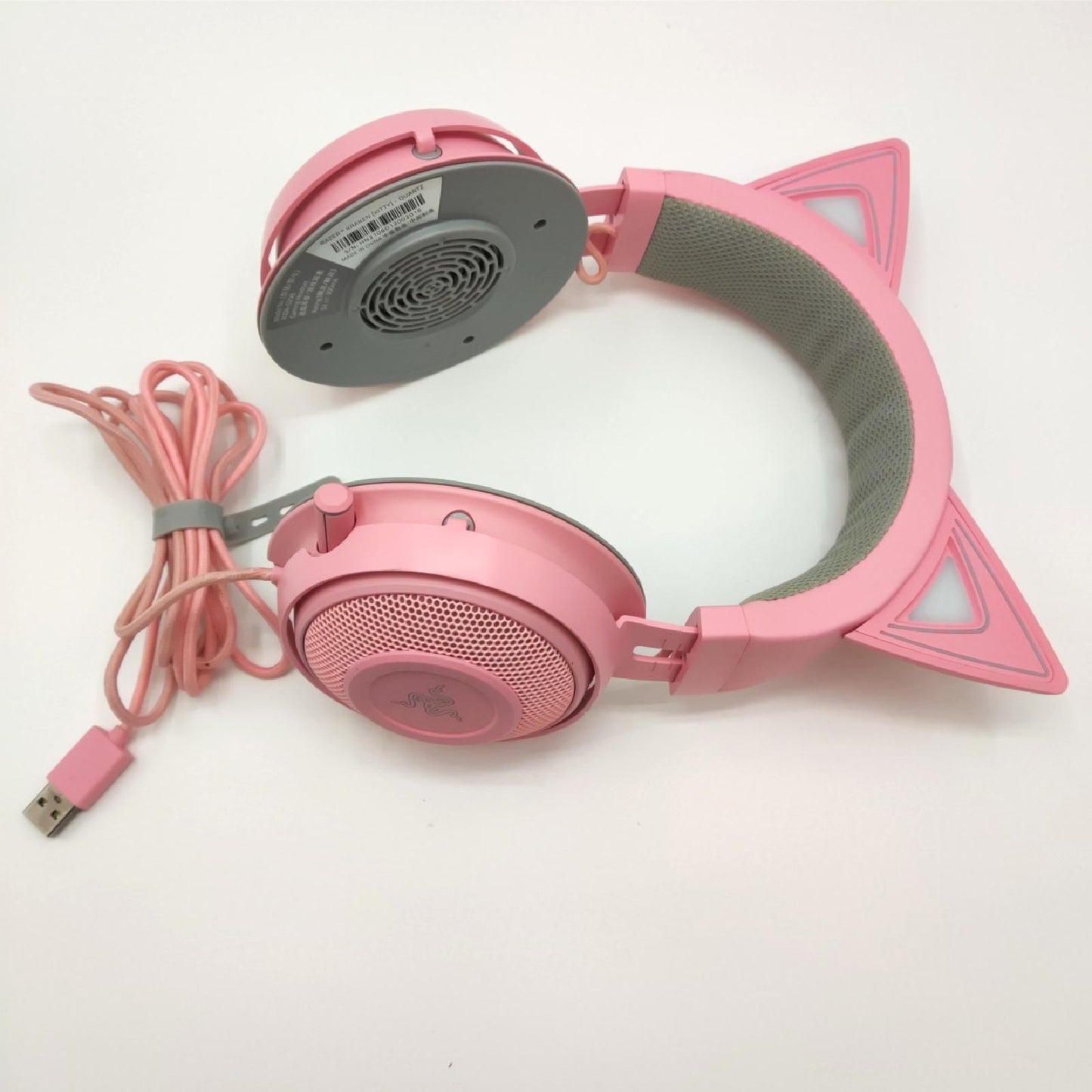 Razer Kraken Kitty Edition Gaming Headset Katze Ohr USB gebraucht ohne Ohrpolster