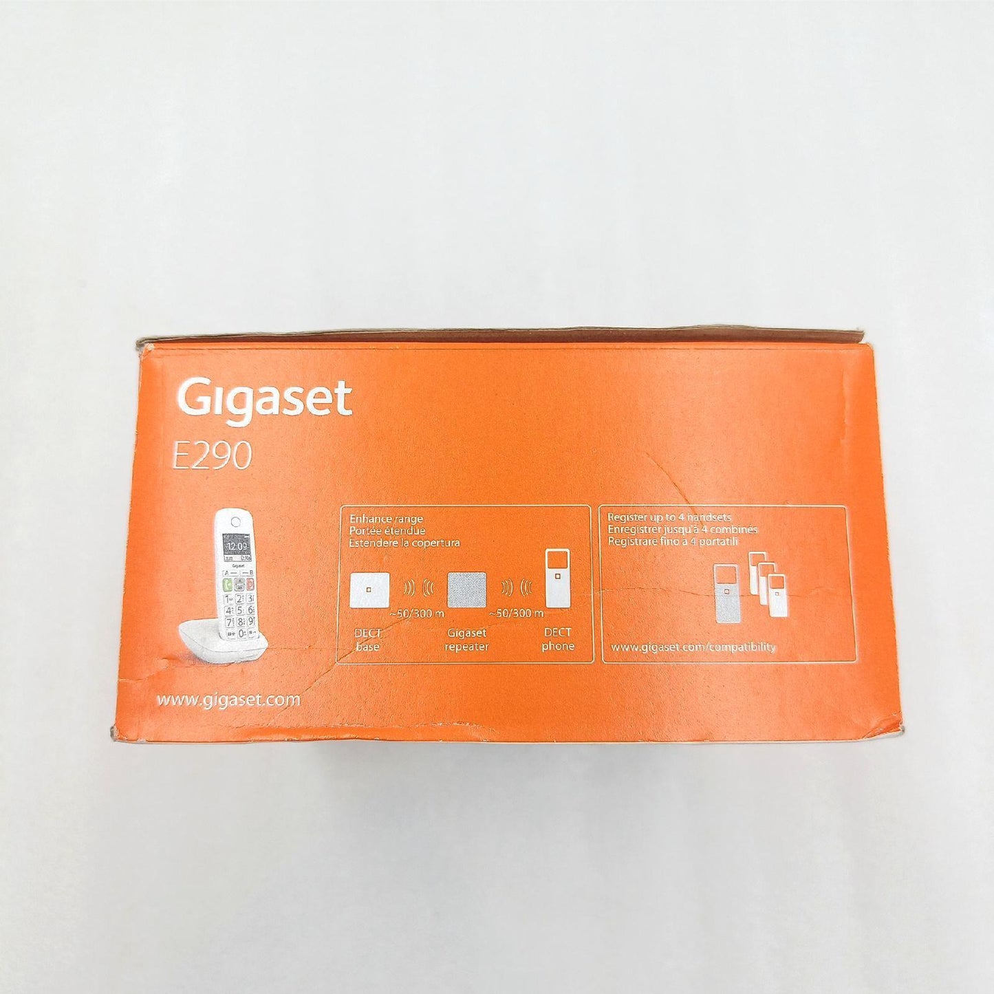 Gigaset Telefon Festnetztelefon Kommunikation E290 Weiß schnurlos komfortabel einfach bedienen
