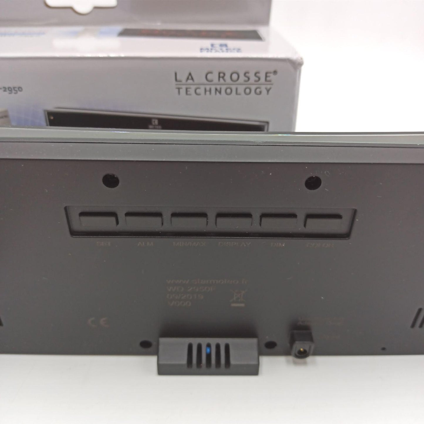 La Crosse Technology Wetterstation Haushalt Temperaturanzeige WD2950ITBLA Innen Außen Anzeige digital