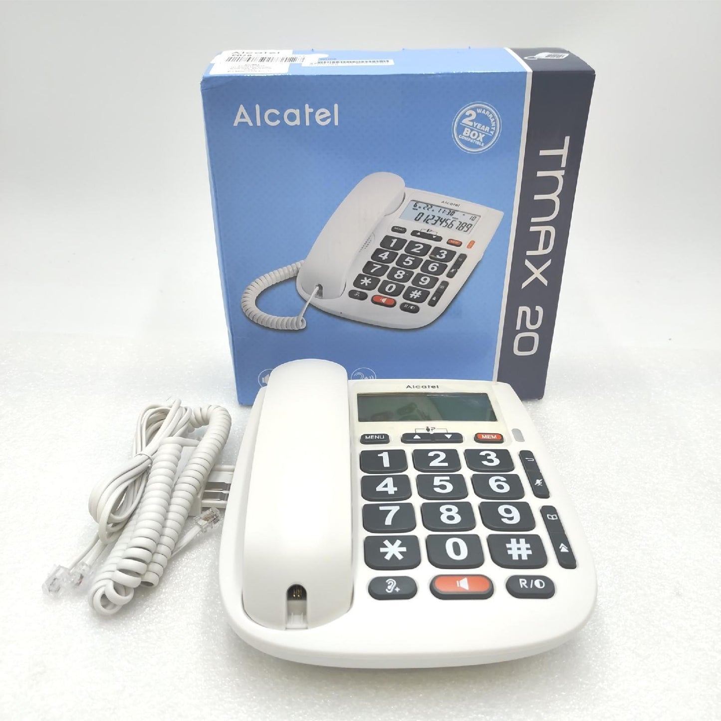 Alcatel Telefon Tischtelefon Kommunikation T MAX 20 Kabelgebunden weiß Festnetz