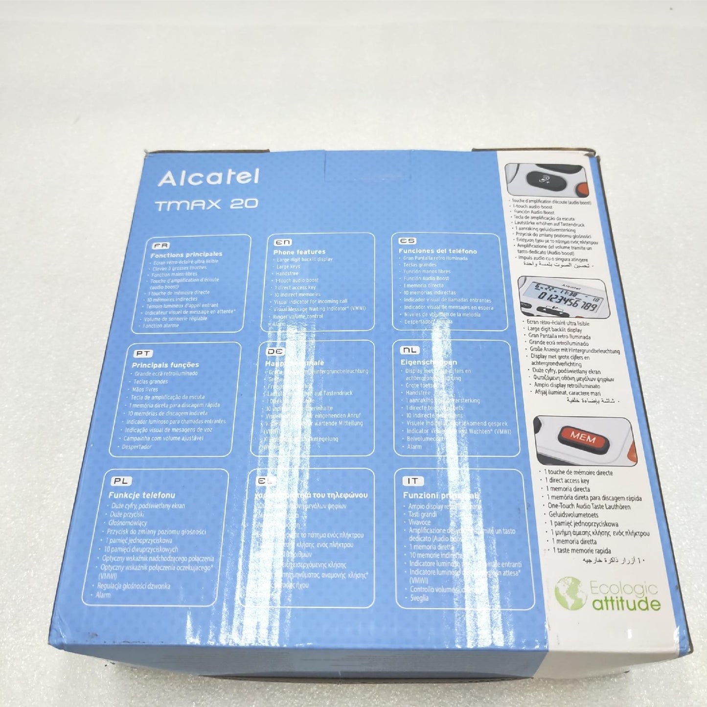 Alcatel Telefon Tischtelefon Kommunikation T MAX 20 Kabelgebunden weiß Festnetz