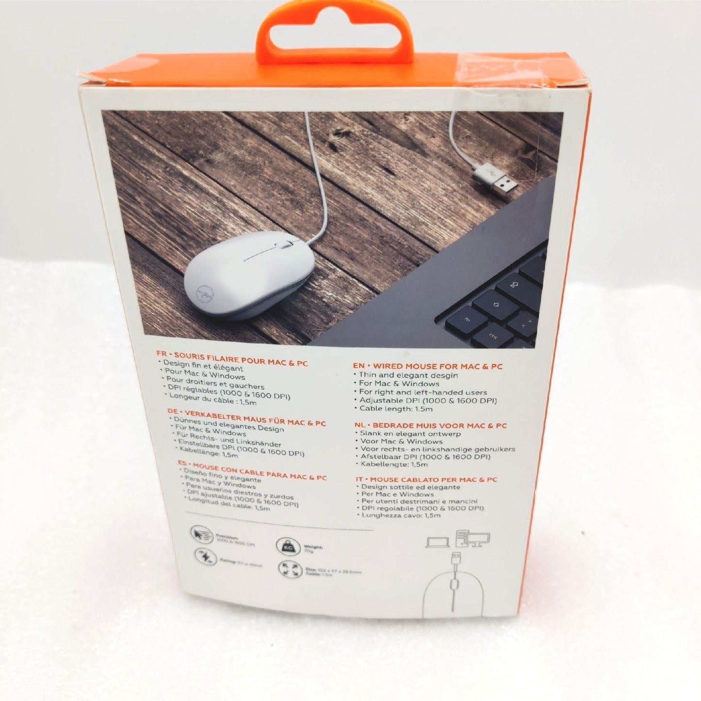 Mobility Lab Optische Maus Computer Zubehör ML301884 1600 DPI für Mac und PC ergonom