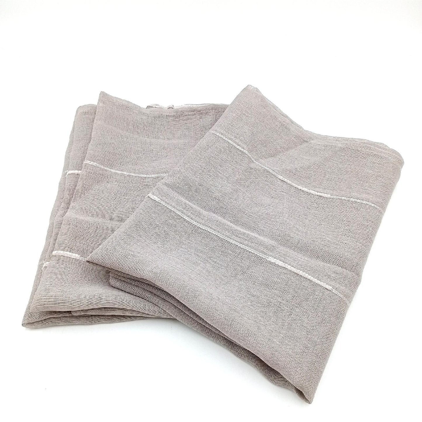 Douceur D Interieur Vorhang Wohntextilien Sable Chenille Taupe Stil modern elegant