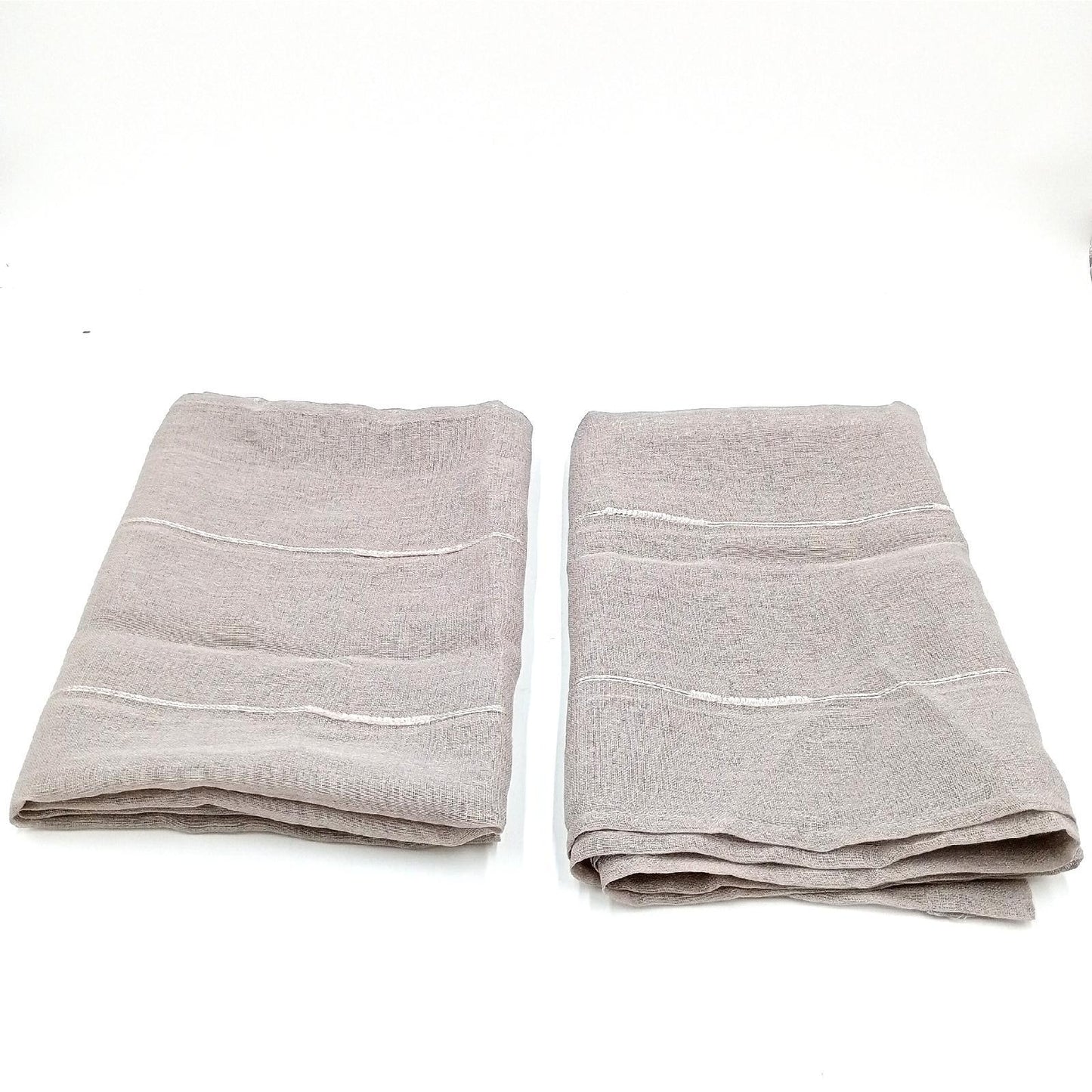 Douceur D Interieur Vorhang Wohntextilien Sable Chenille Taupe Stil modern elegant
