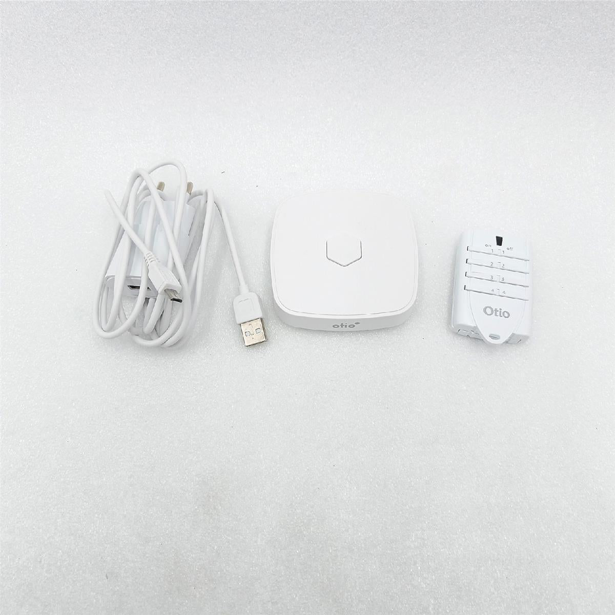 Otio - Smart-Beleuchtungsset mit WLAN-Gateway und 3 Modulen - Schwarz - Kompatibel mit Alexa und Google Assistant - Fernsteuerung per App - Einfache Installation - 15m Reichweite
