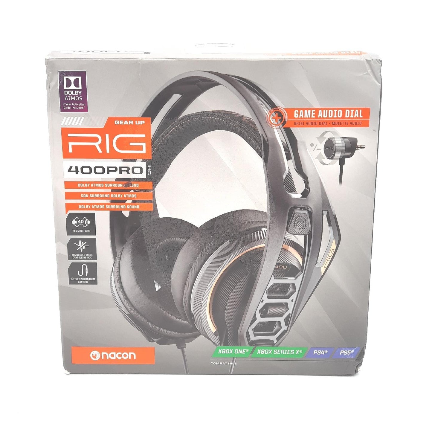 Plantronics Gaming Headset Gaming Zubehör Rig 400 PRO HC Atmos Surround Sound Schwarz