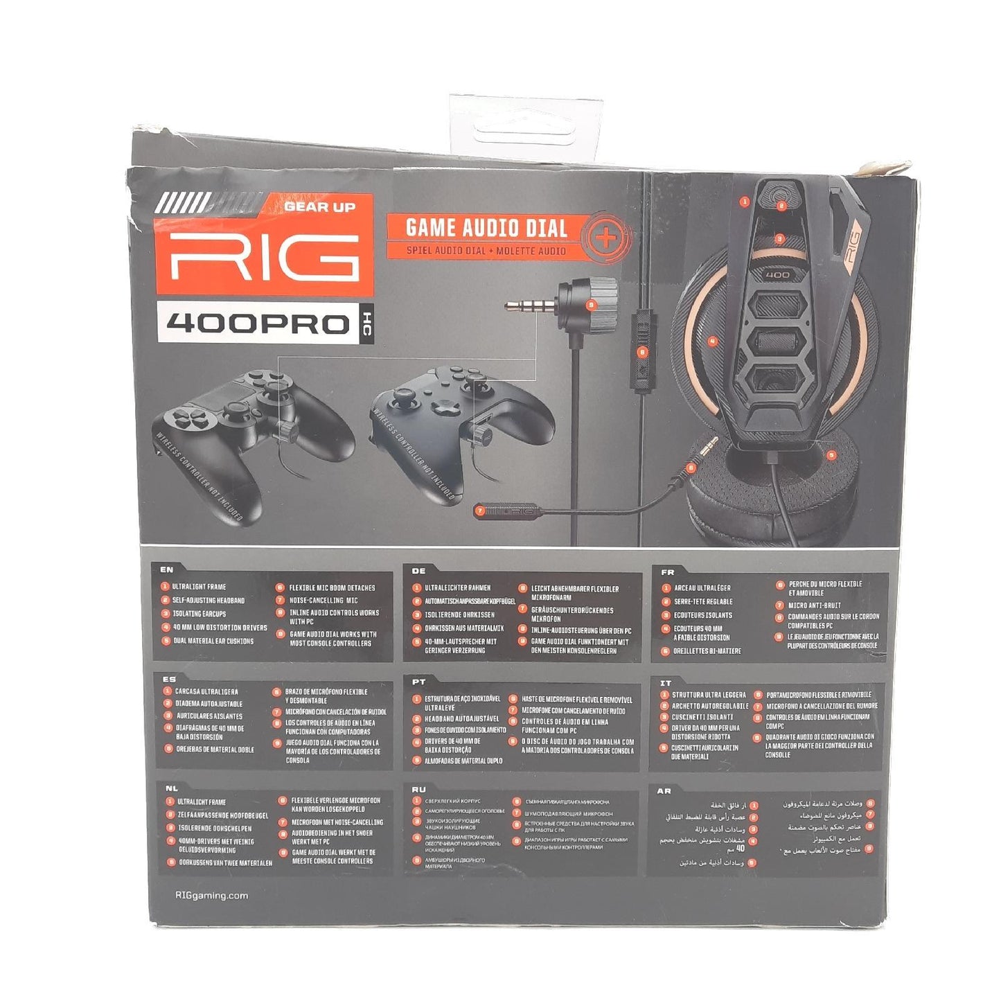 Plantronics Gaming Headset Gaming Zubehör Rig 400 PRO HC Atmos Surround Sound Schwarz