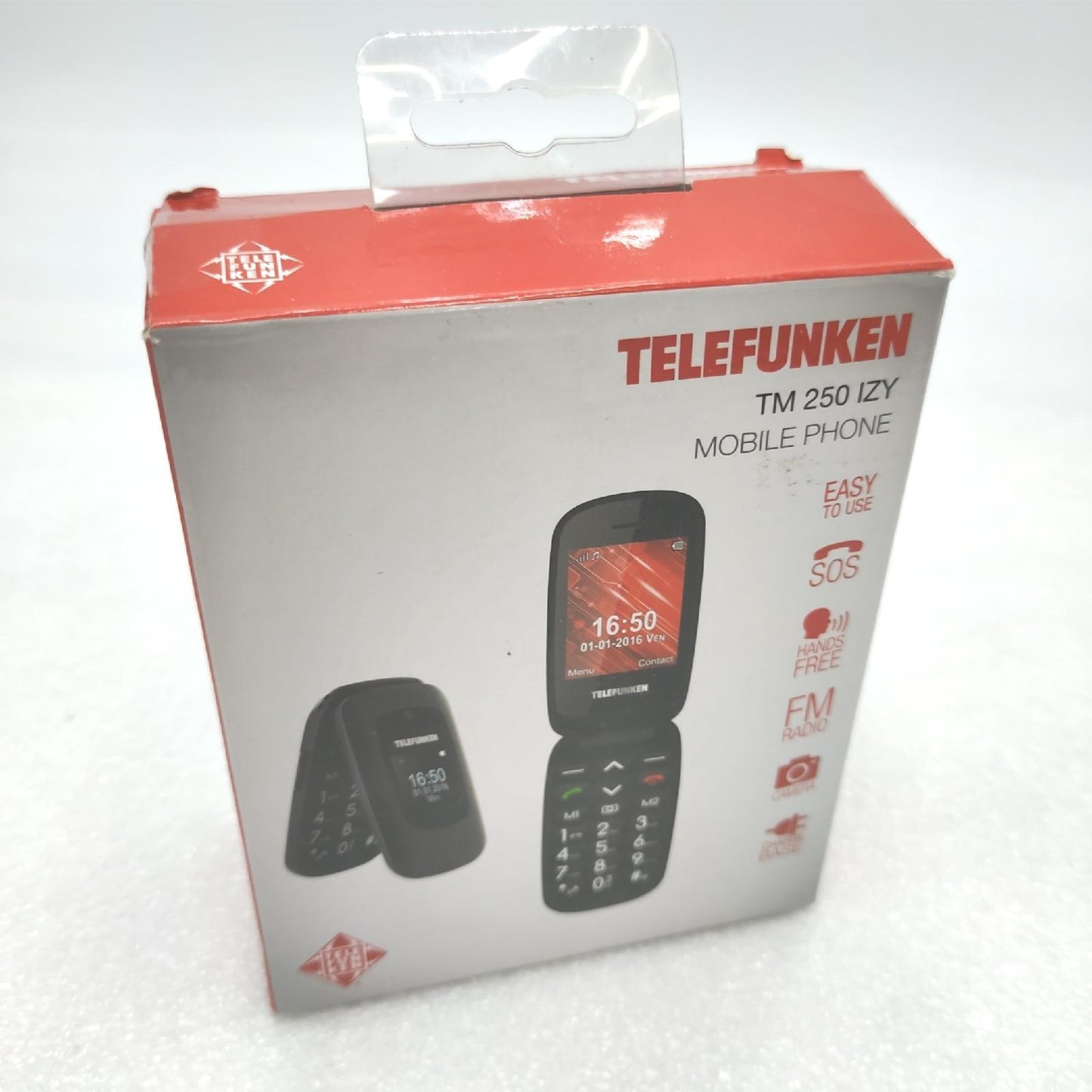 Telefunken Klapphandy Handy Mobilfunk TM 250 Doppelbildschirm praktisch Alltag