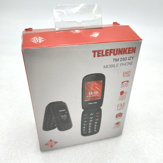 Telefunken Klapphandy Handy Mobilfunk TM 250 Doppelbildschirm praktisch Alltag