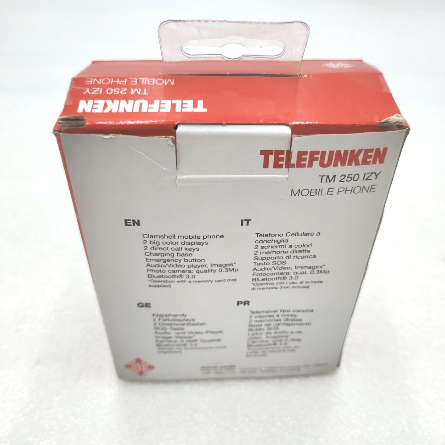Telefunken Klapphandy Handy Mobilfunk TM 250 Doppelbildschirm praktisch Alltag