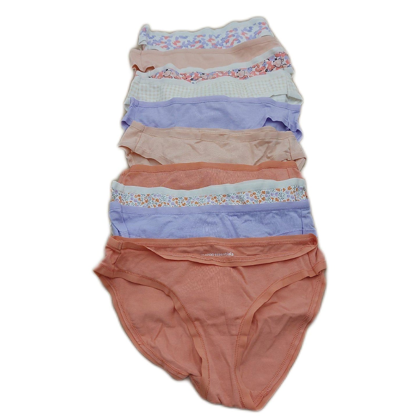Amazon Essentials Bikinihose Damenbekleidung 10er Pack Floral Kariert Mehrfarbig Strandmode