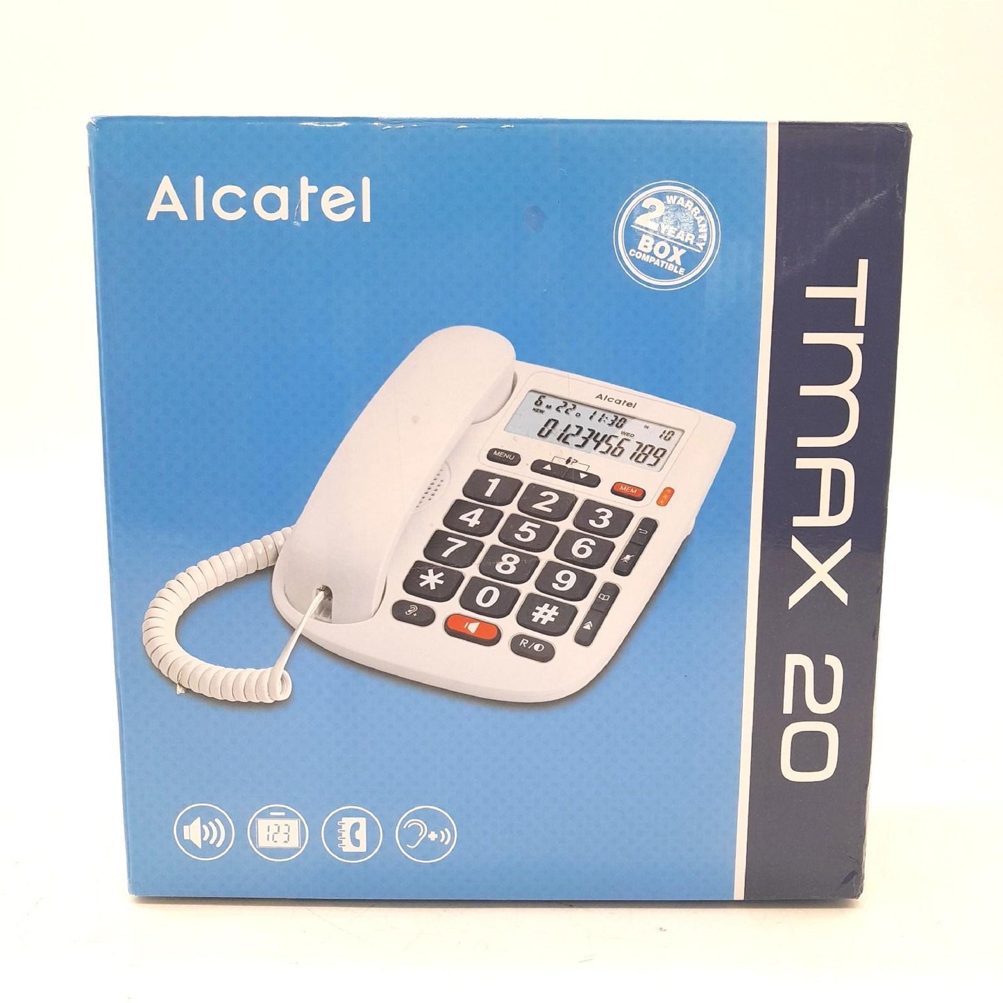 Alcatel Telefon Tischtelefon Kommunikation T MAX 20 Kabelgebunden weiß Festnetz