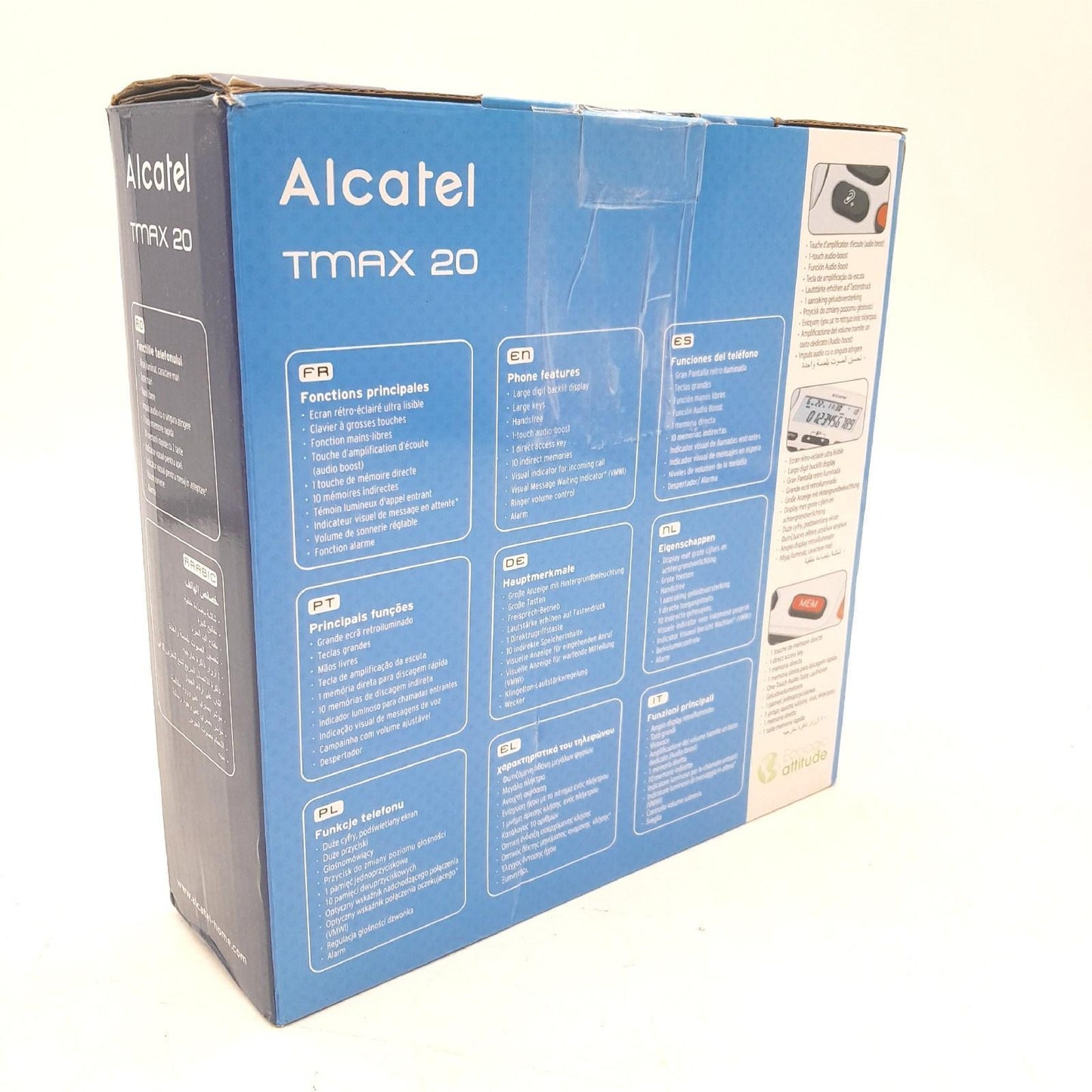 Alcatel Telefon Tischtelefon Kommunikation T MAX 20 Kabelgebunden weiß Festnetz
