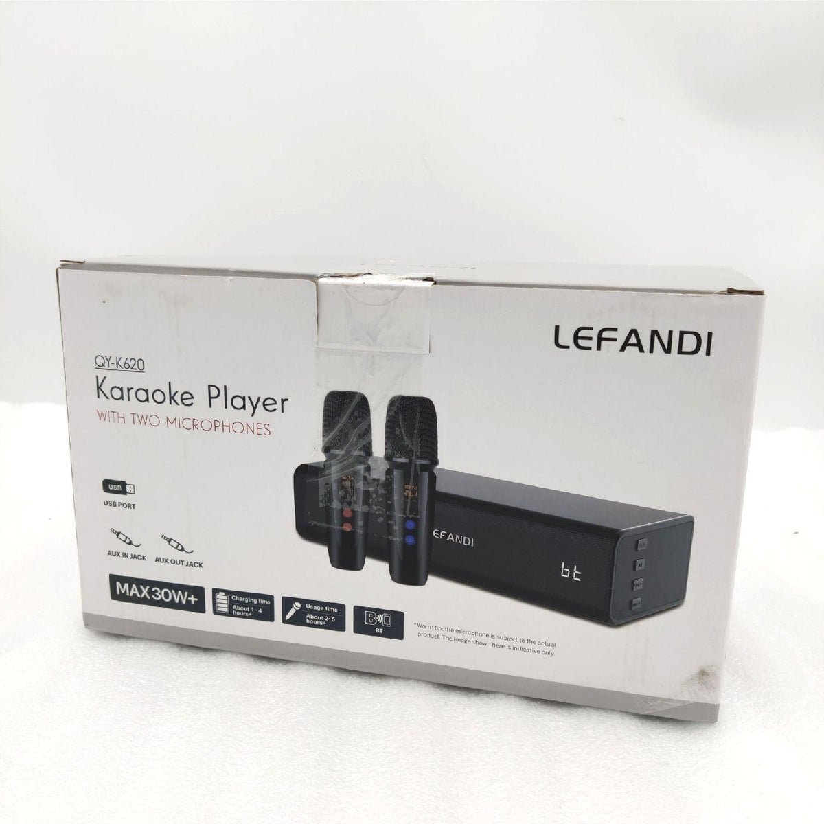 LEFANDI Karaoke Mikrofon Bluetooth  Karaoke Anlage mit 2 Mikrofonen  Portatile Karaoke Maschine mit 2 Drahtlose Mikrofonen  Tragbarer Lautsprecher für Party  konferenzen  Gesang  Kirche  Hochzeiten