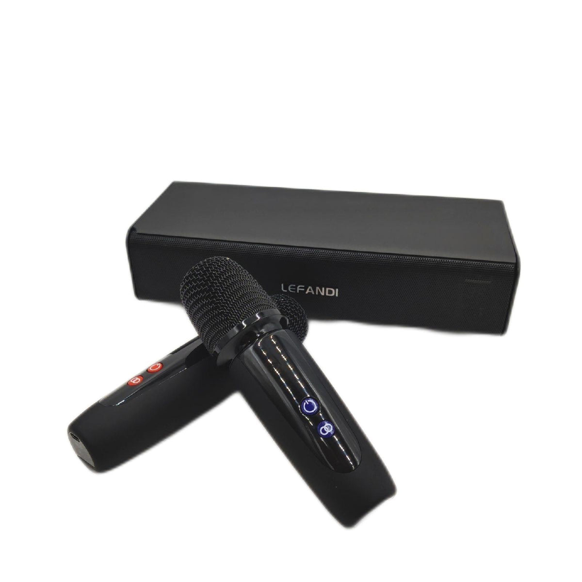 LEFANDI Karaoke Mikrofon Bluetooth  Karaoke Anlage mit 2 Mikrofonen  Portatile Karaoke Maschine mit 2 Drahtlose Mikrofonen  Tragbarer Lautsprecher für Party  konferenzen  Gesang  Kirche  Hochzeiten