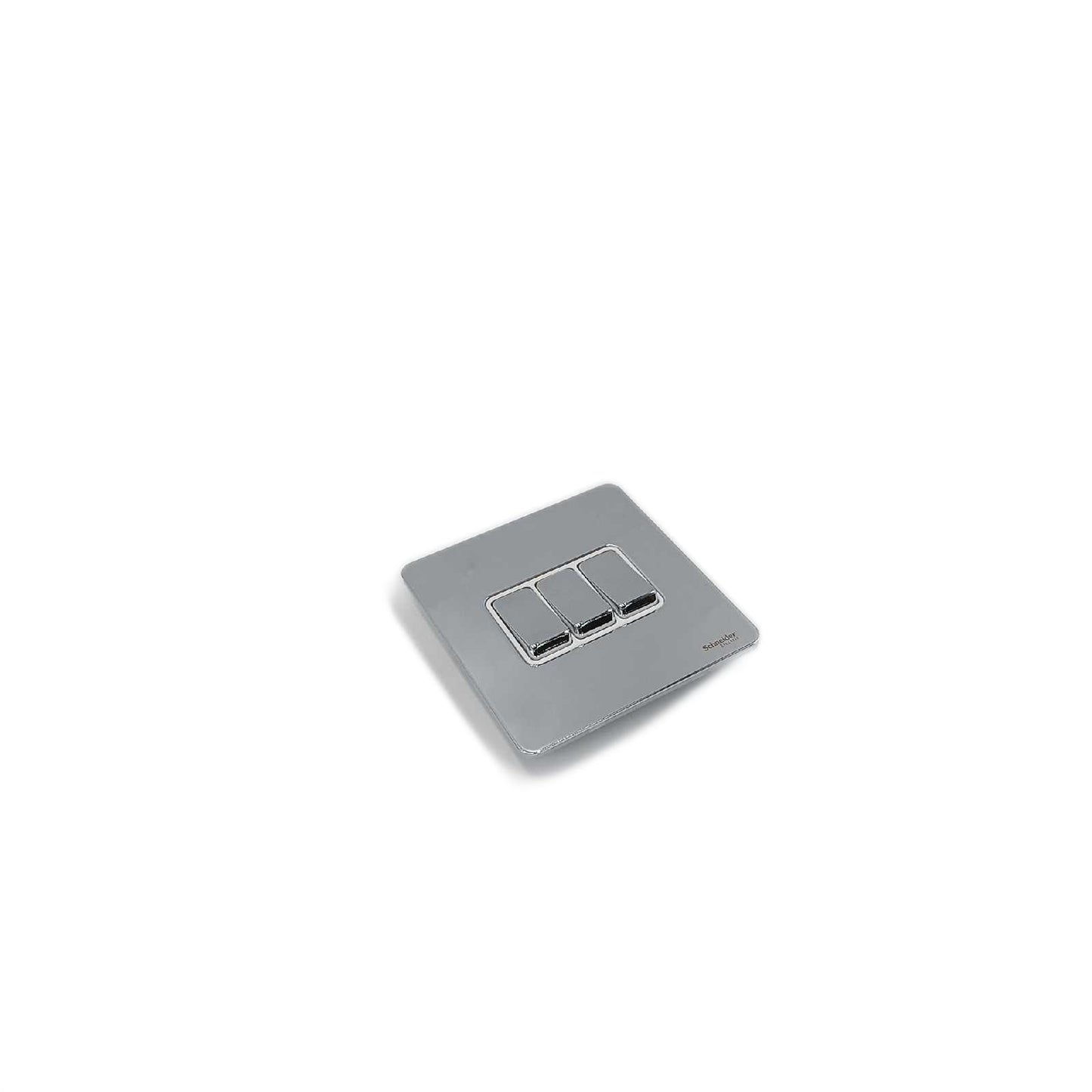 Schneider Electric Ultimate Steckdosenblende 16 AX Dreifacher 2-Wege-Schalter, GU1432WPC