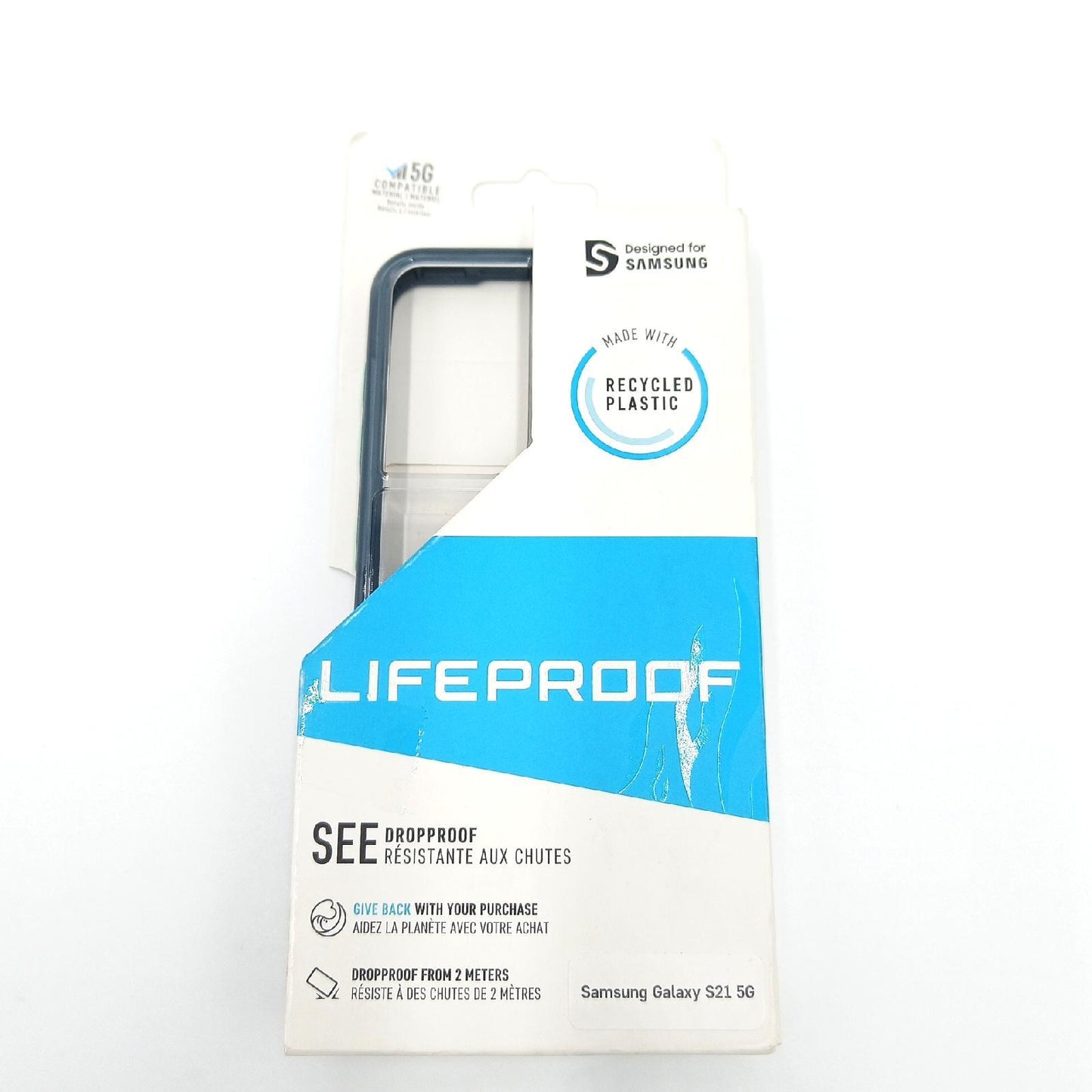 LifeProof Hülle Smartphone Zubehör Samsung Galaxy S21 5G Stoßfest Transparent Blau