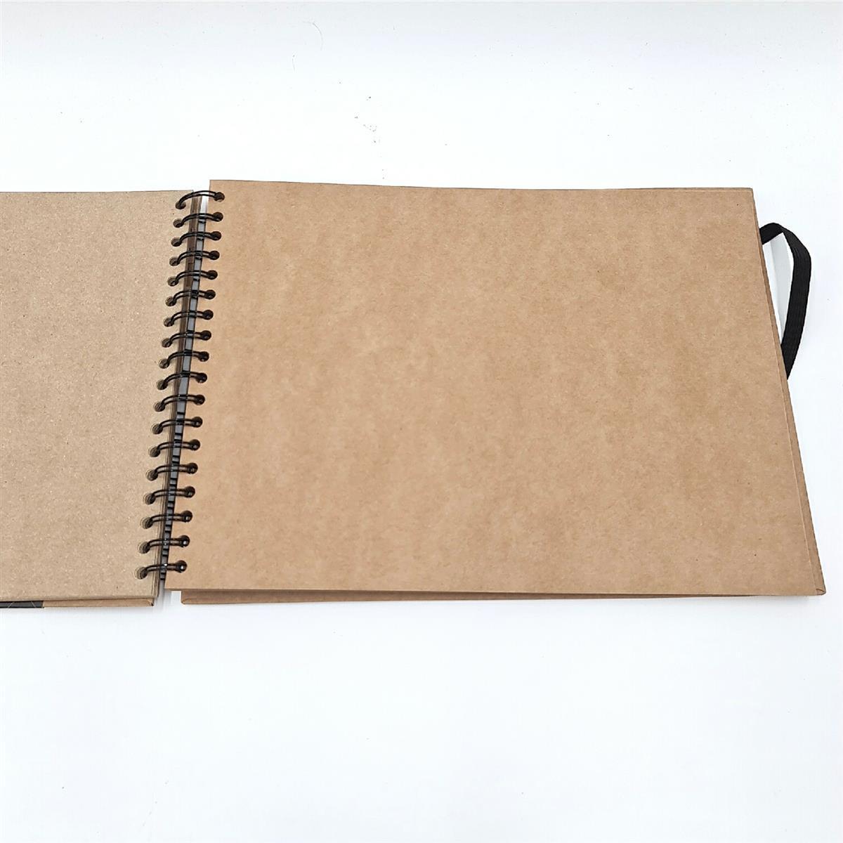 Clairefontaine 95430C Spiralheft Gästebuch 32x24cm 40 Blatt 200g Kraftbraun