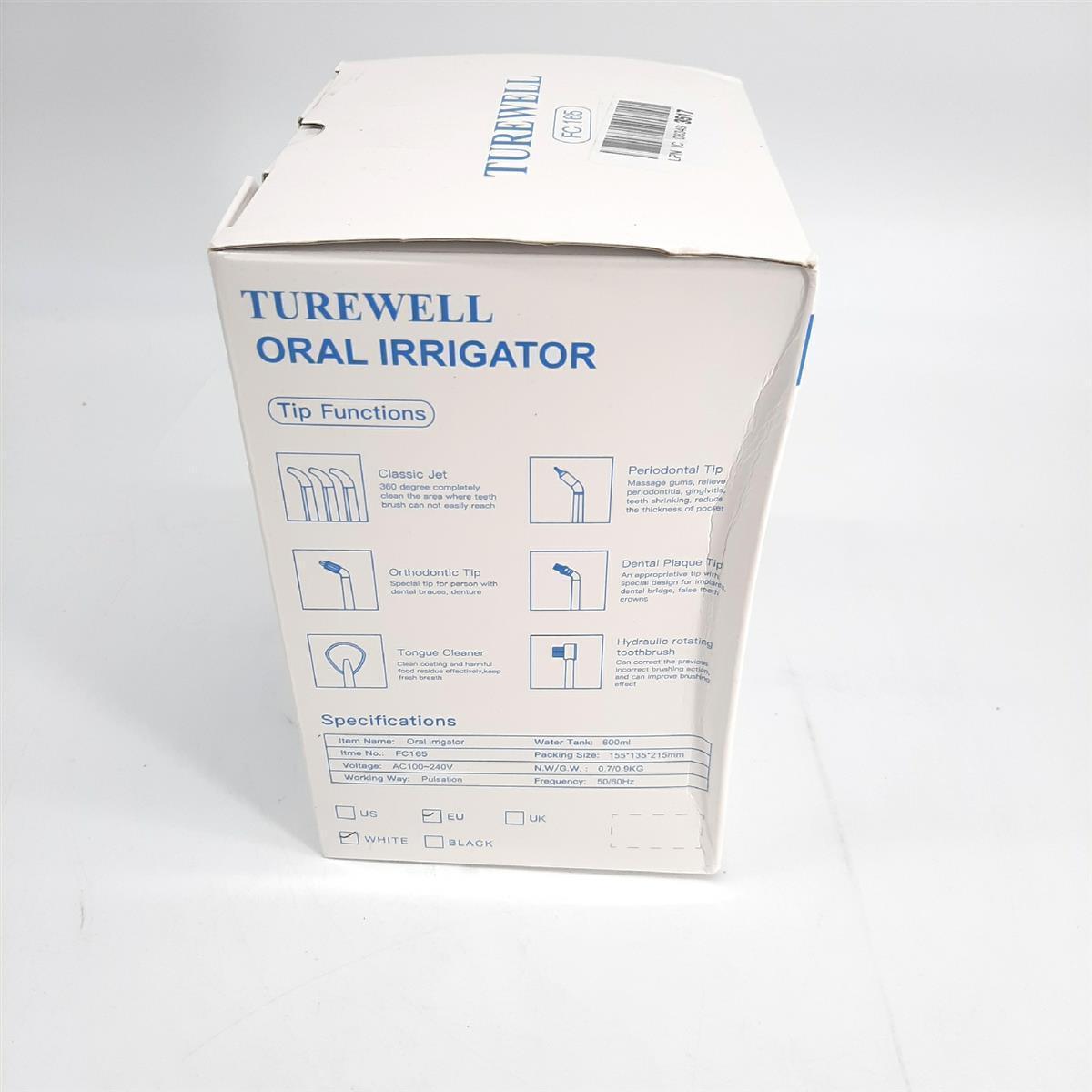 TUREWELL Hydropulser Zahnpflegegerät Mundhygiene Dental Jet 8