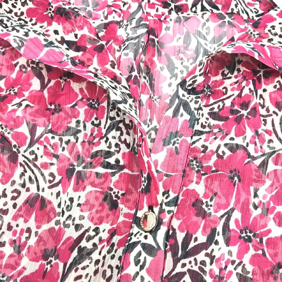 Morgan Damen T Shirt 231 cotcha multico Gr 36 ein Knopf fehlt