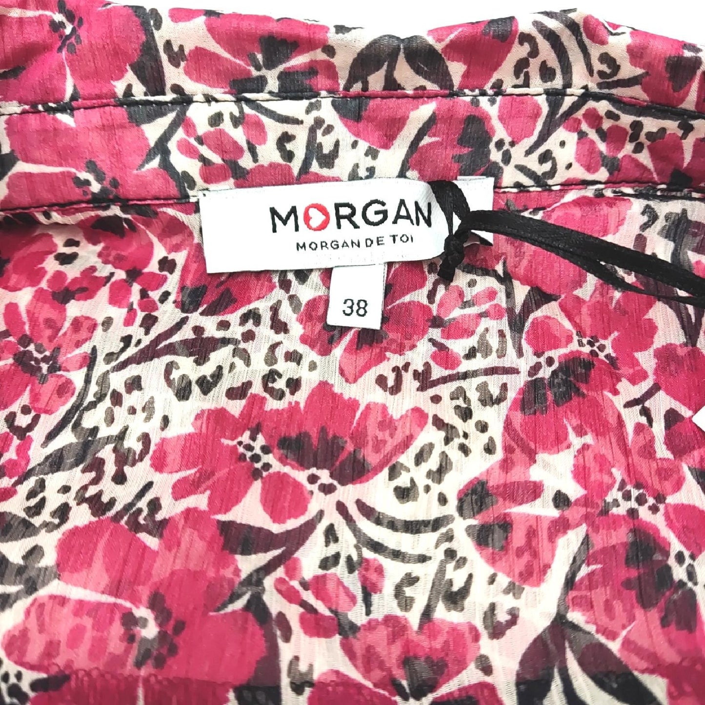 Morgan Damen T Shirt 231 cotcha multico Gr 36 ein Knopf fehlt